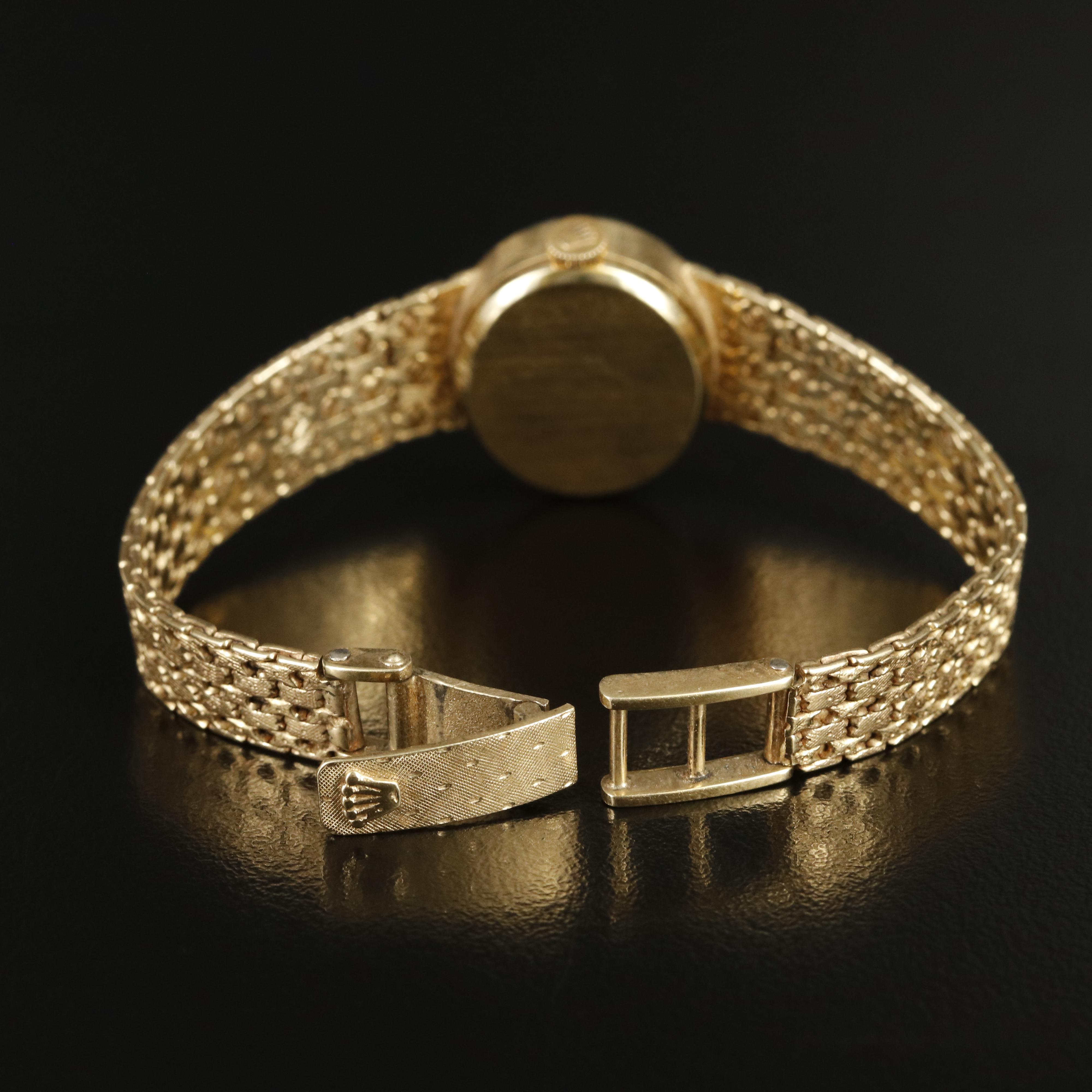 Vintage Rolex 14K Stem Wind Dress Watch