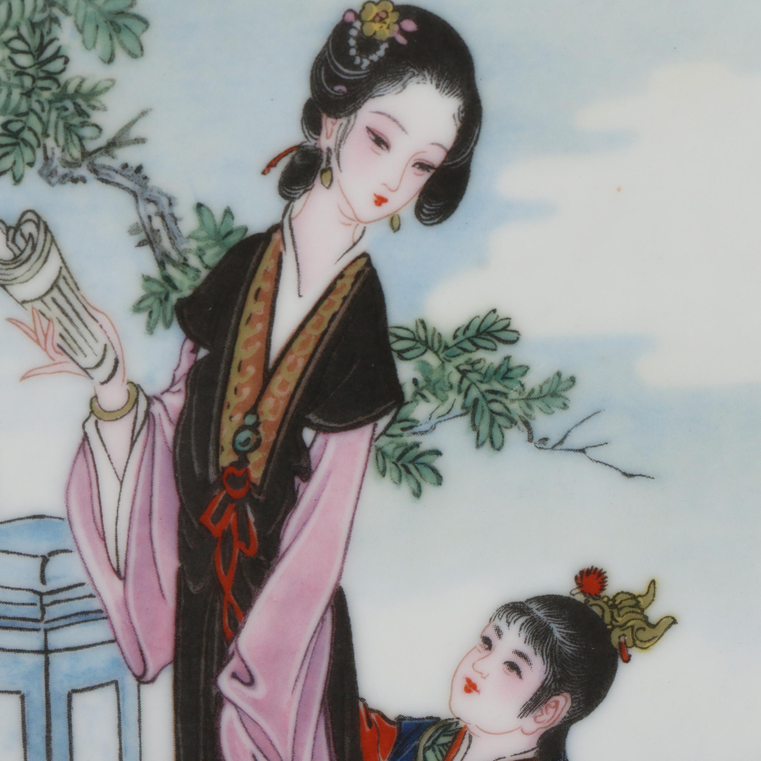 Imperial Jingdezhen "Beauties of the Red Mansion" Complete Set Porcelain Plates