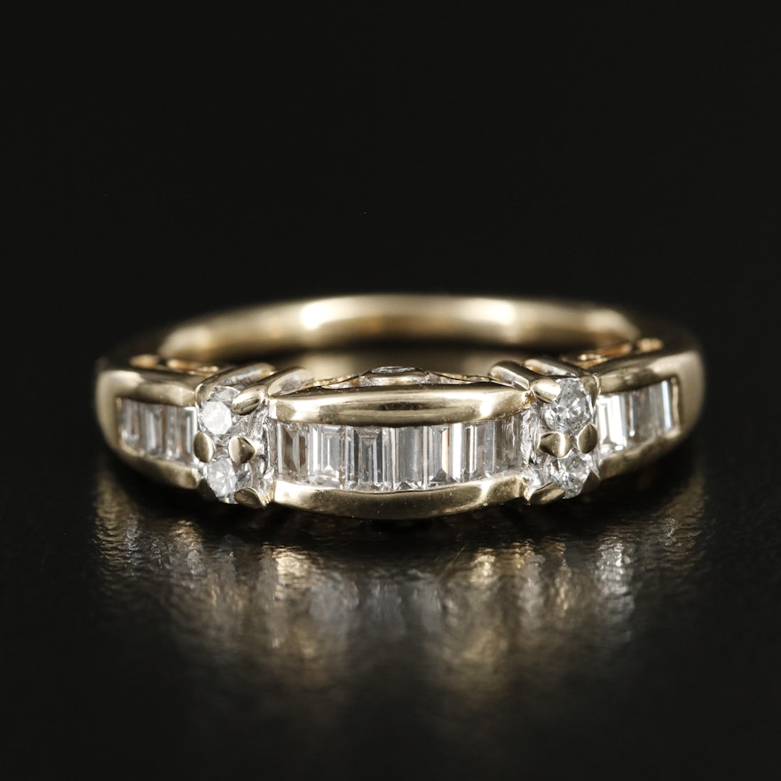 14K 0.64 CTW Diamond Band