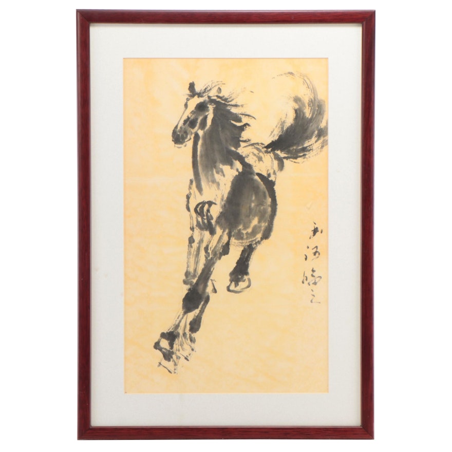 Chinese Ink Brush Painting of Horse