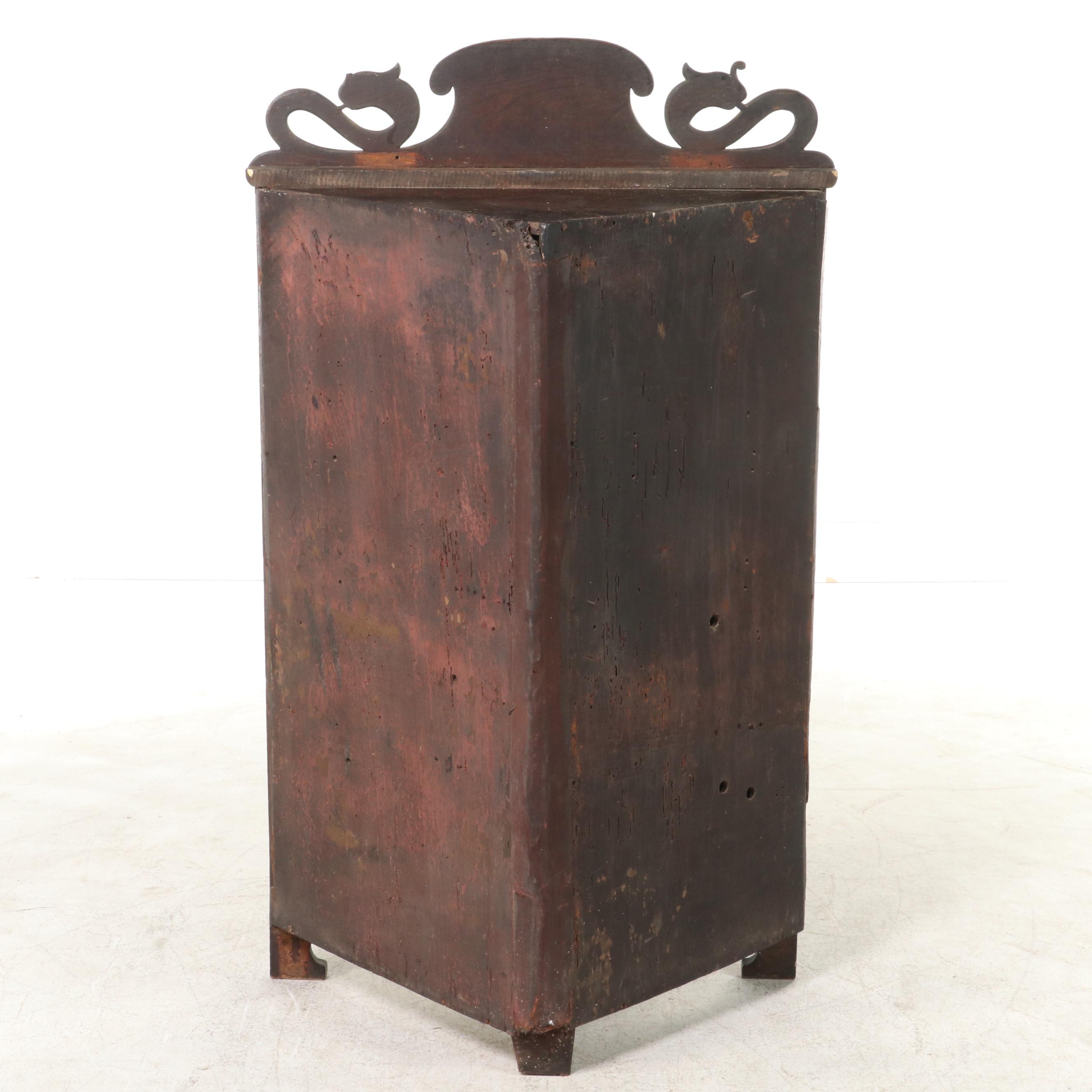 Renaissance Style Carved Oak Corner Cabinet, Early 20th Century