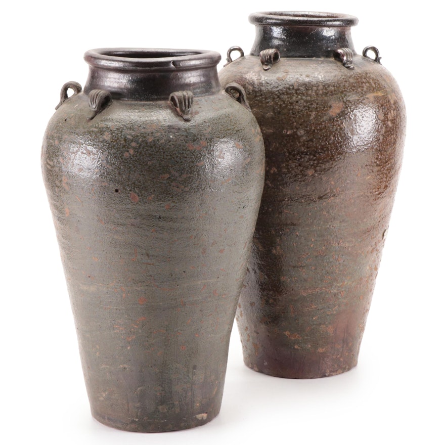 Chinese Stoneware Martaban Storage Jars