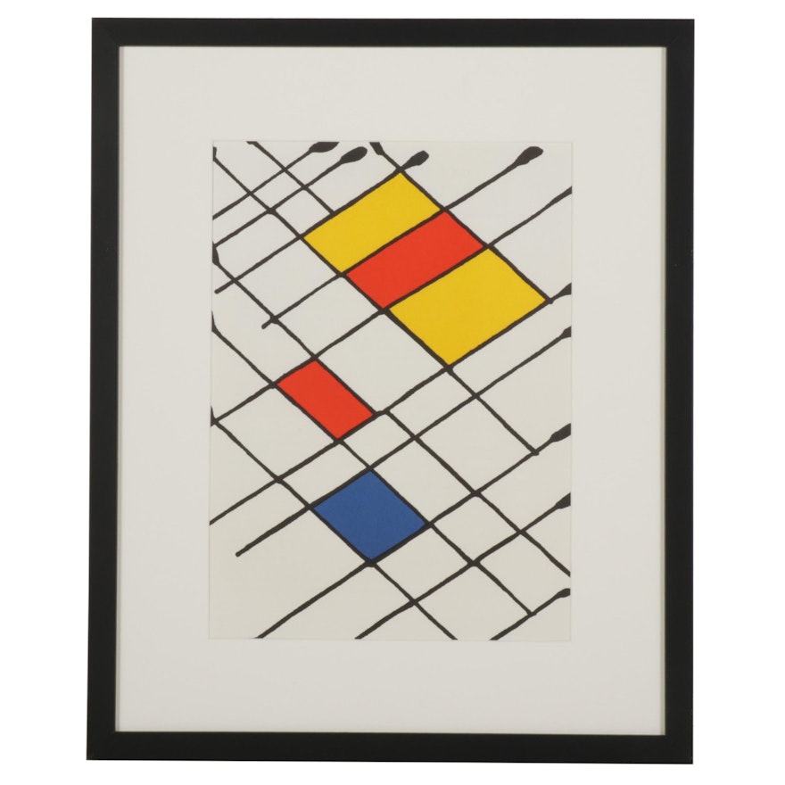 Alexander Calder Color Lithograph for "Derrière le Miroir," 1966