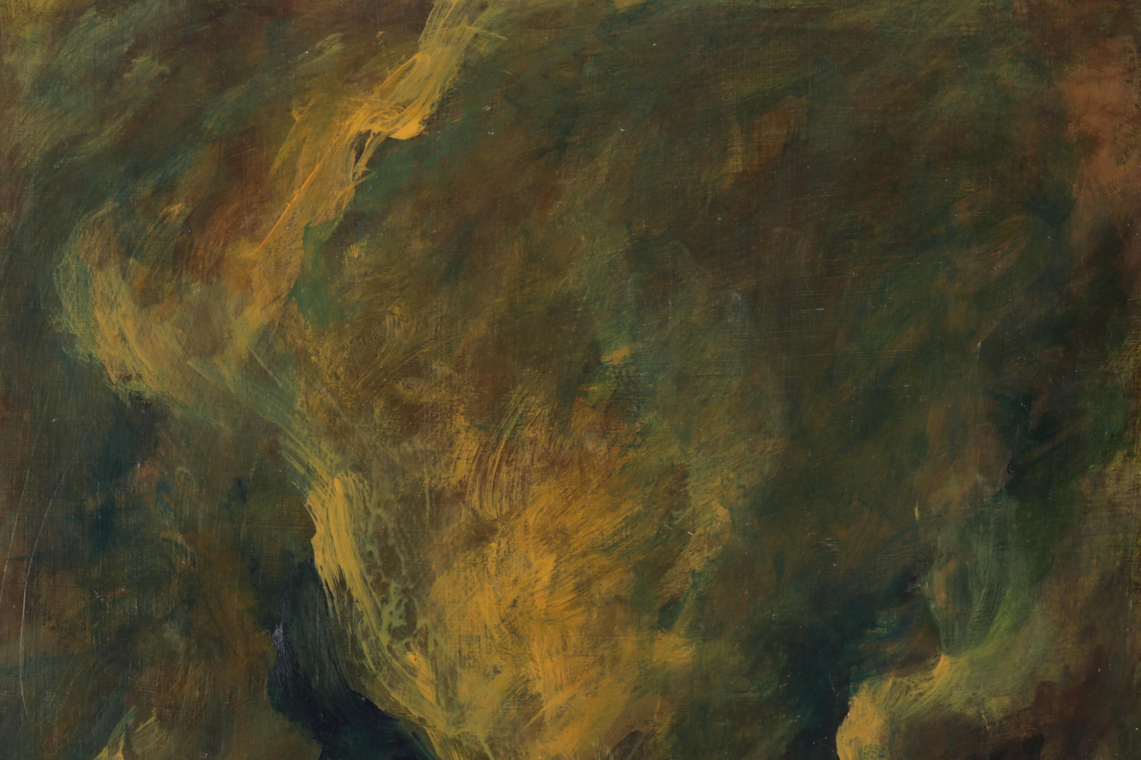 Chien Ming Su Abstract Oil Paintings, Late 20th to 21st Century