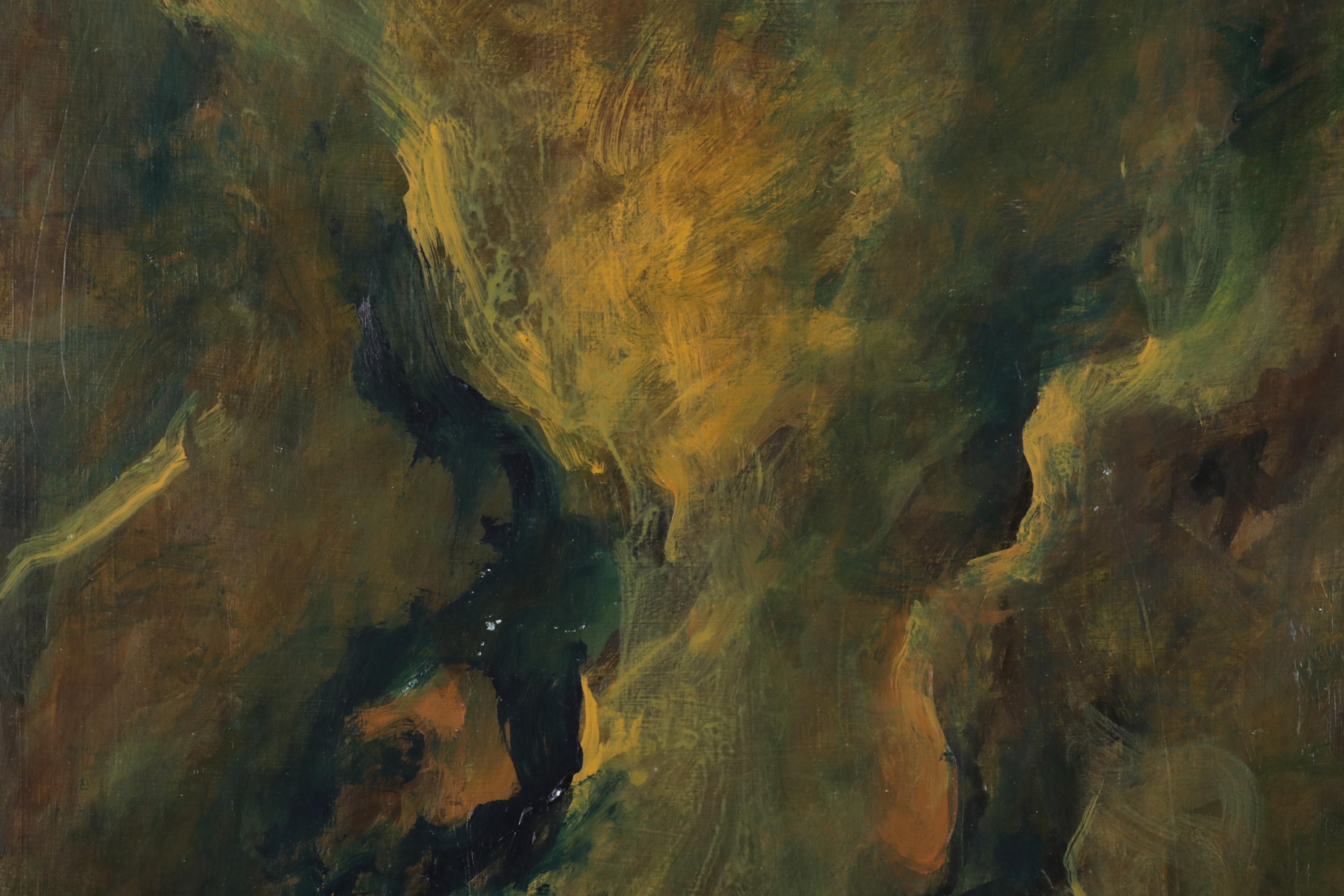 Chien Ming Su Abstract Oil Paintings, Late 20th to 21st Century