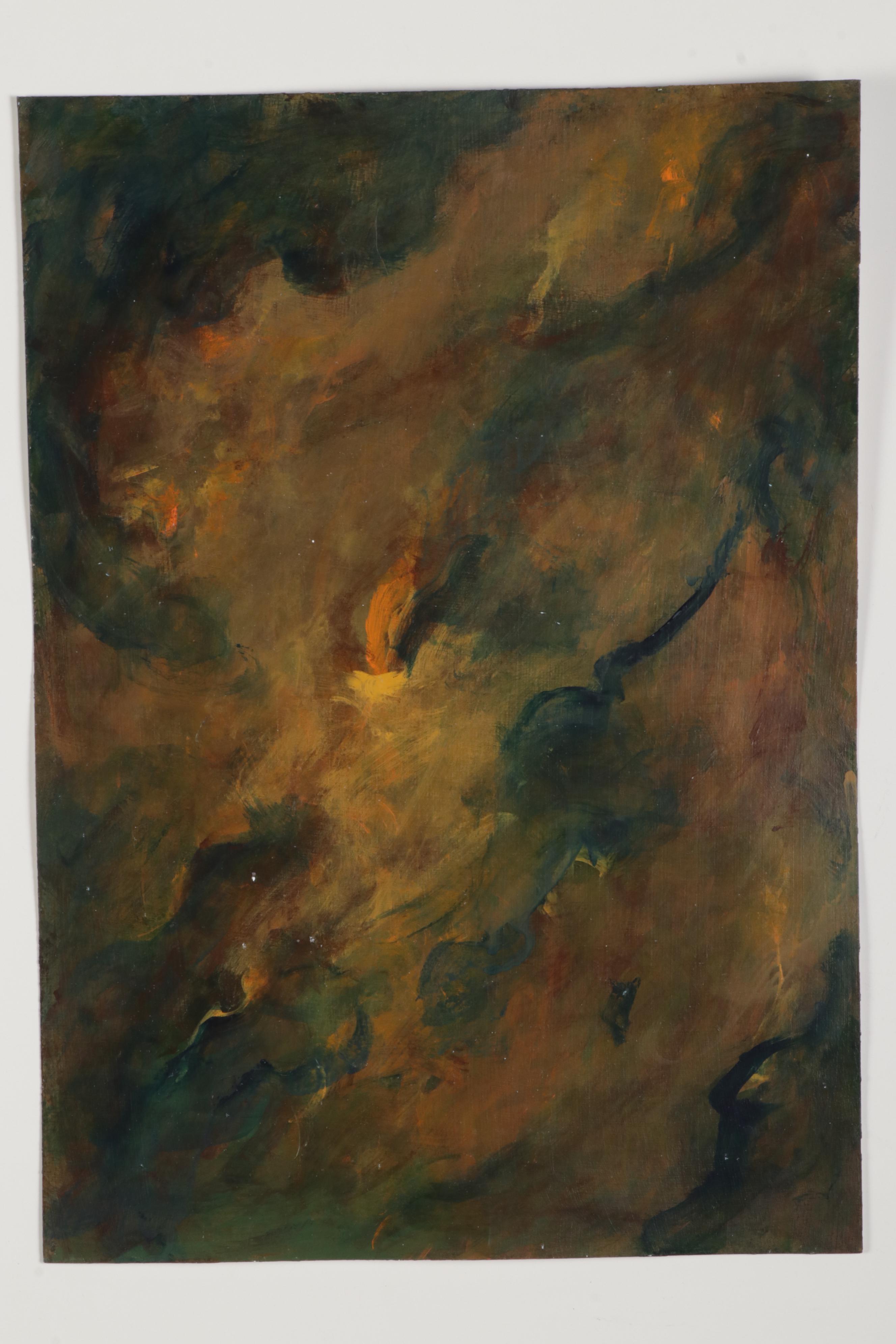 Chien Ming Su Abstract Oil Paintings, Late 20th to 21st Century