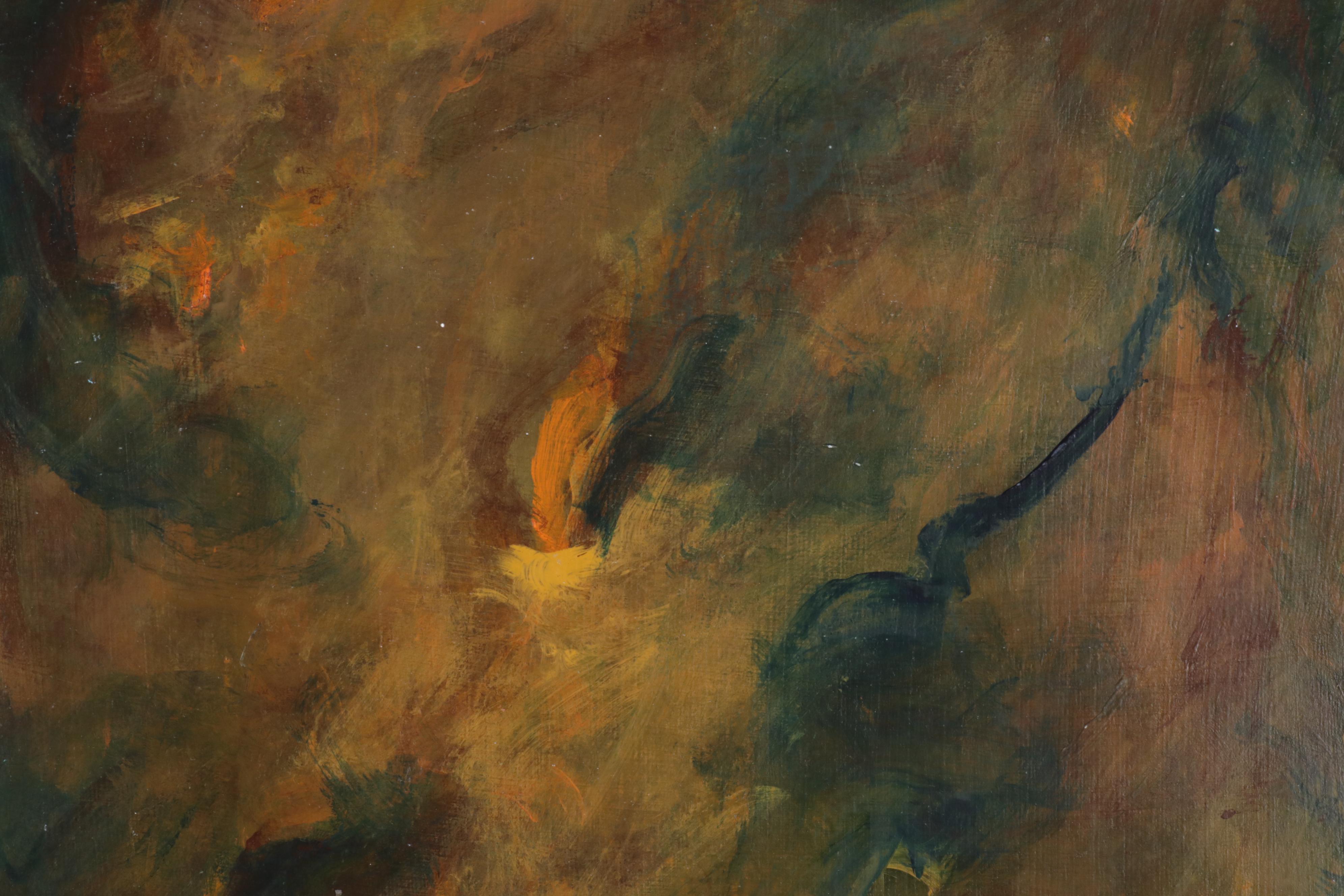 Chien Ming Su Abstract Oil Paintings, Late 20th to 21st Century