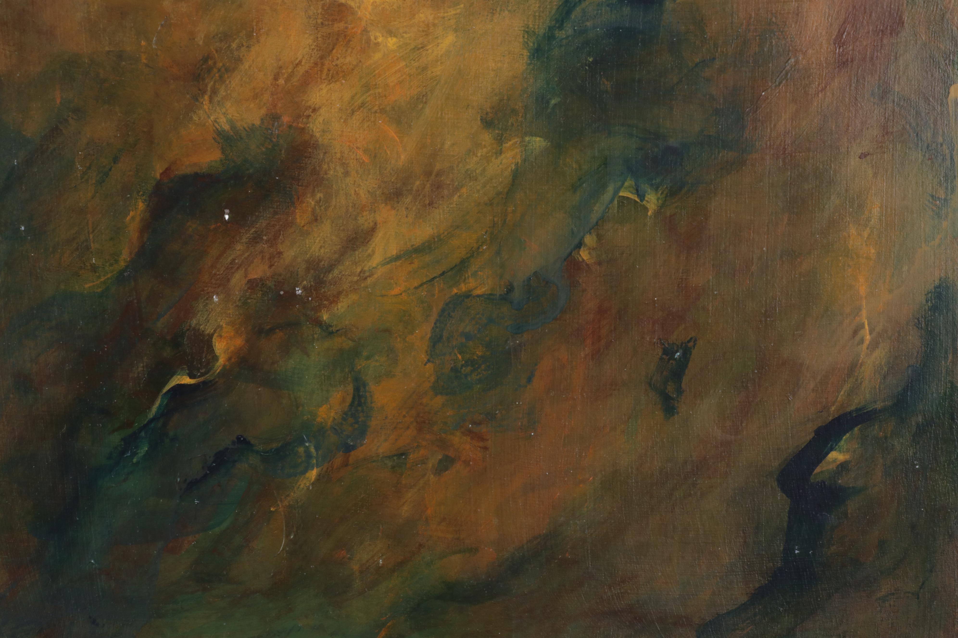 Chien Ming Su Abstract Oil Paintings, Late 20th to 21st Century