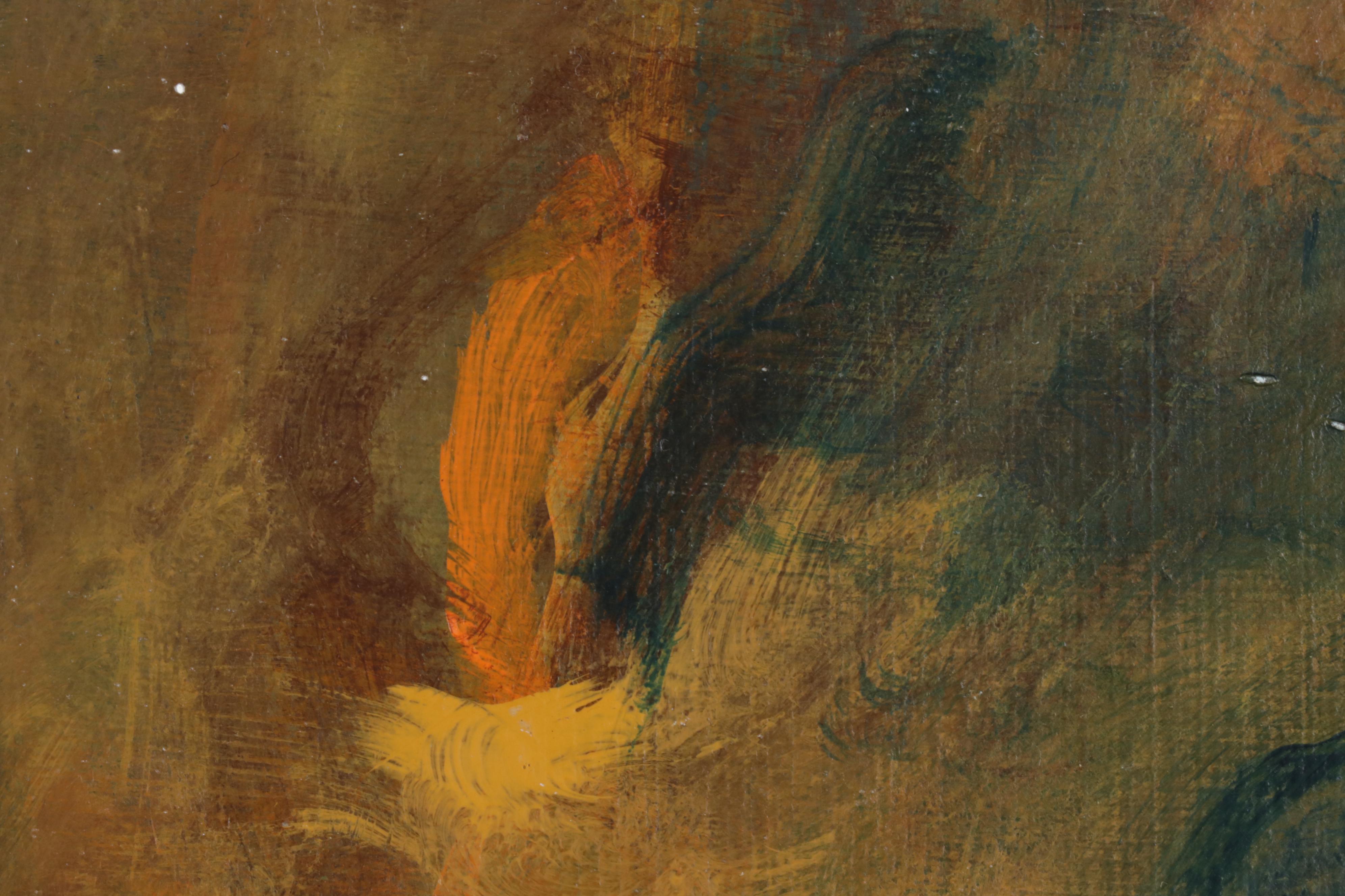 Chien Ming Su Abstract Oil Paintings, Late 20th to 21st Century