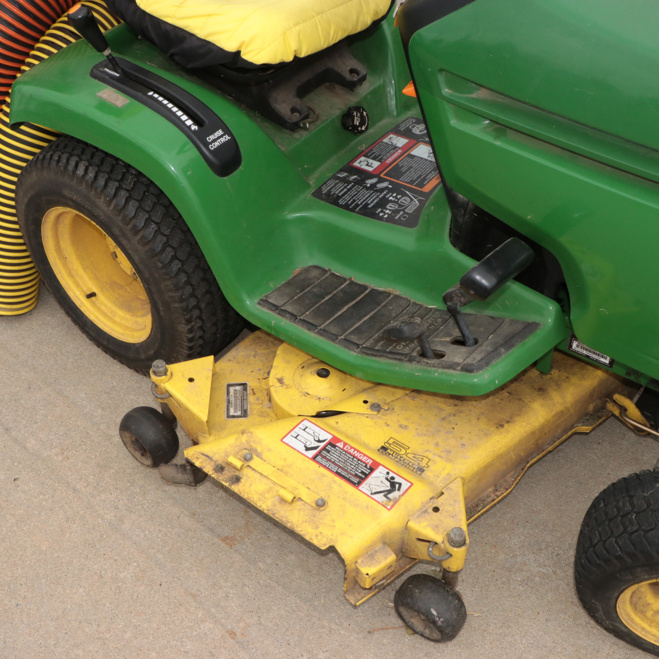 John Deere GT235 Riding Mower, 18HP, with Trac Vac
