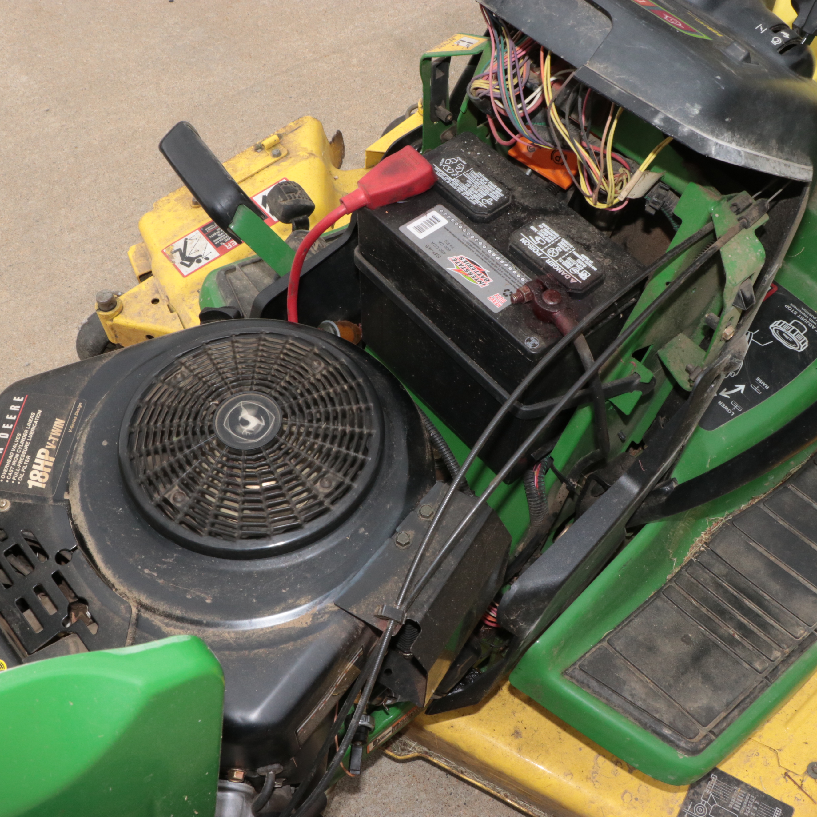 John Deere GT235 Riding Mower, 18HP, with Trac Vac
