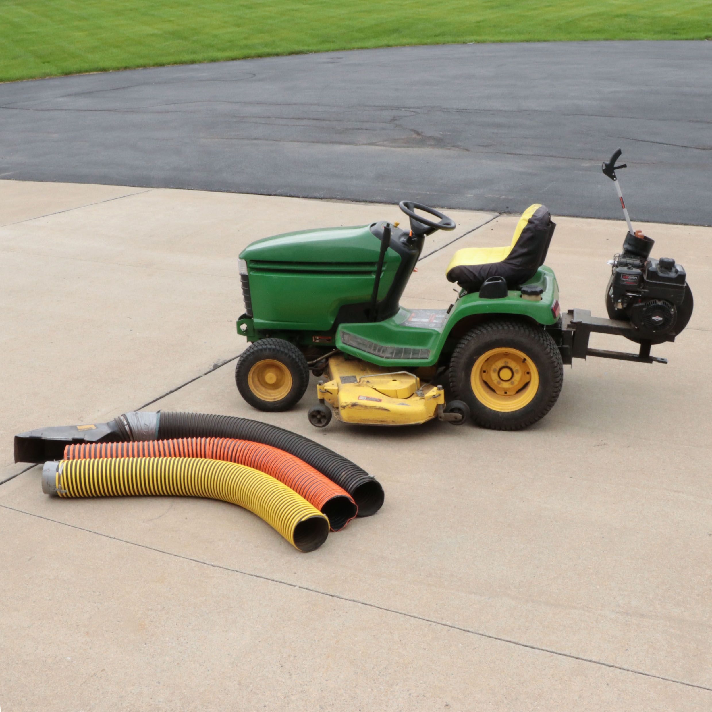 John Deere GT235 Riding Mower, 18HP, with Trac Vac
