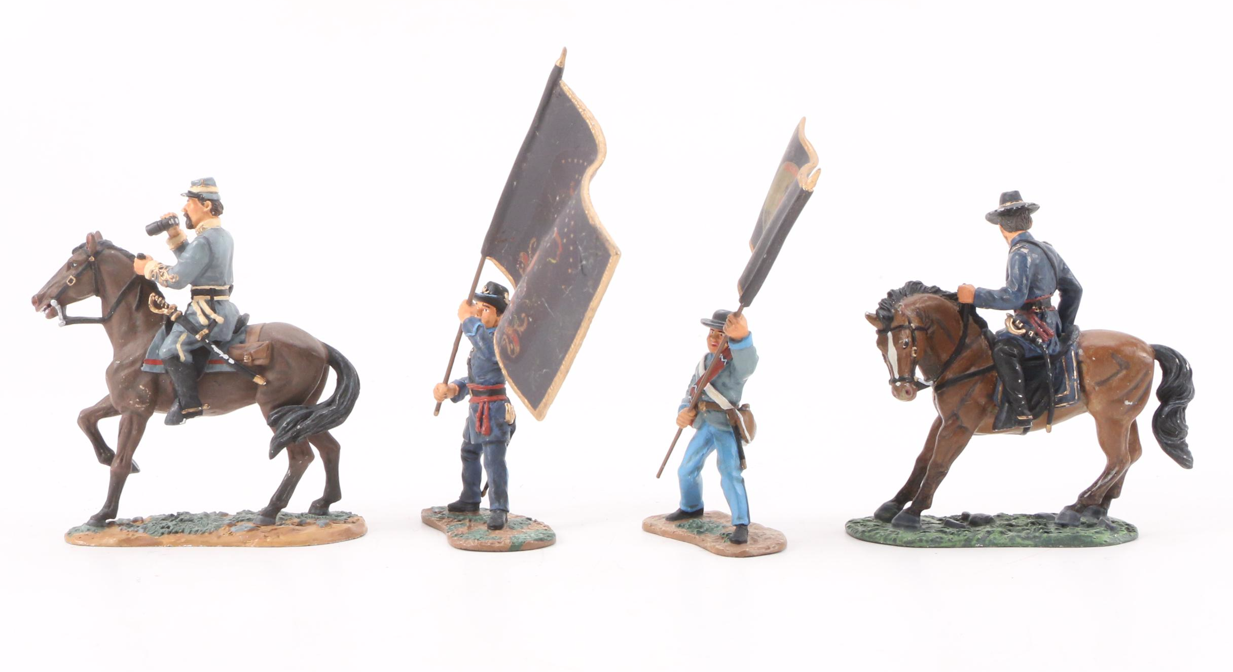 Britains Hand-Painted Civil War Toy Soldiers, Cavalry and Cannons