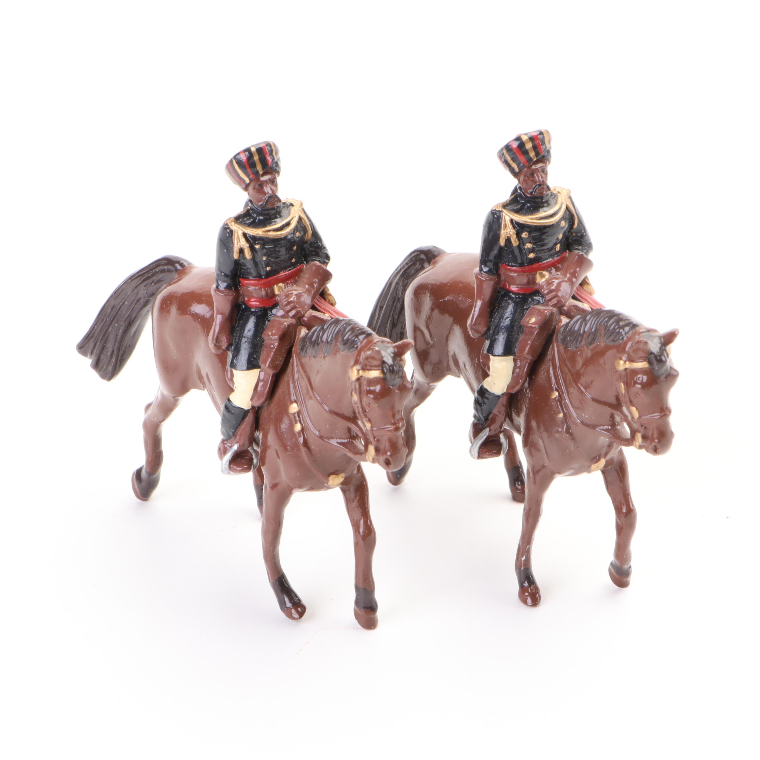 Britain's and Other Cast Metal Indian Army Toy Soldiers, War Elephants and More
