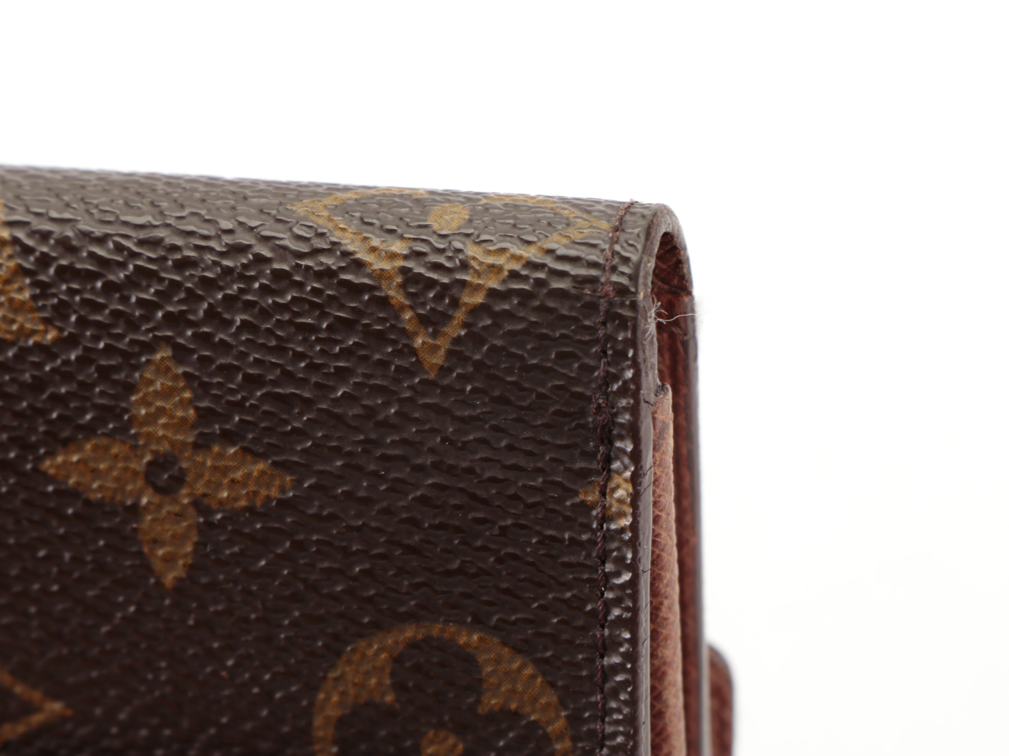 Louis Vuitton Portefeuille Elise French Flap Wallet in Monogram Canvas