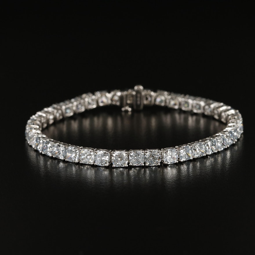 14K 16.80 CTW Lab Grown Diamond Line Bracelet