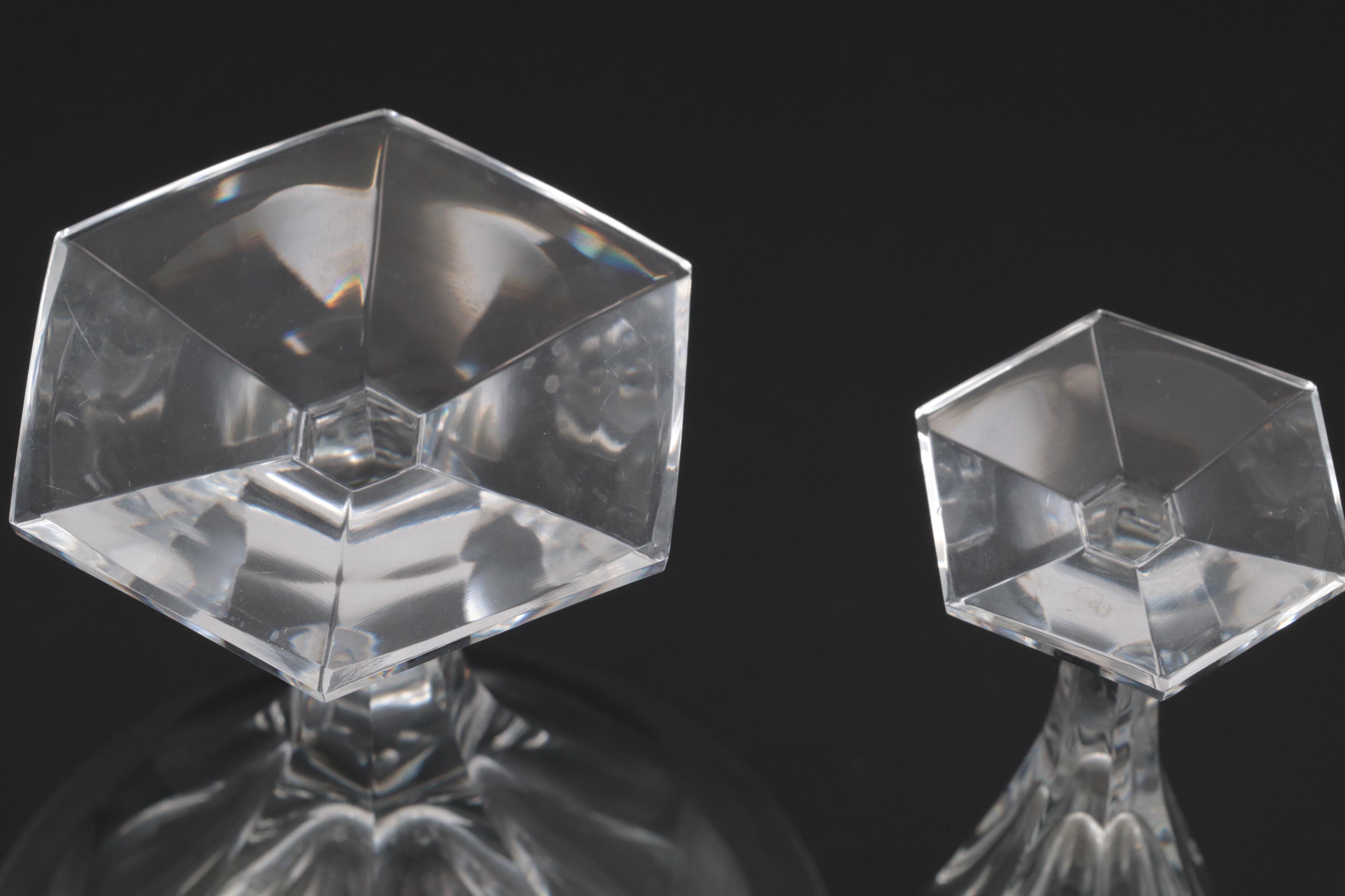 Val St. Lambert "Hafnia" Crystal Stemware, Mid to Late 20th Century