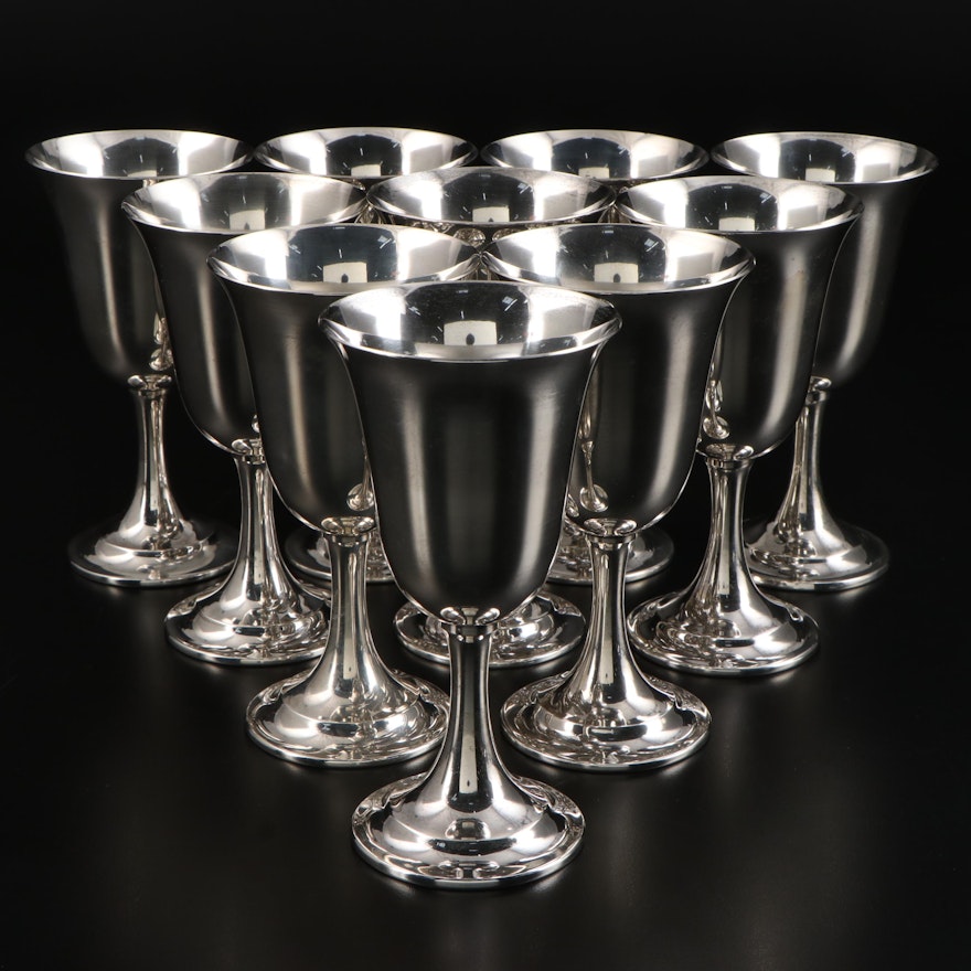 International Silver Co. "Lord Saybrook" Sterling Silver Goblets