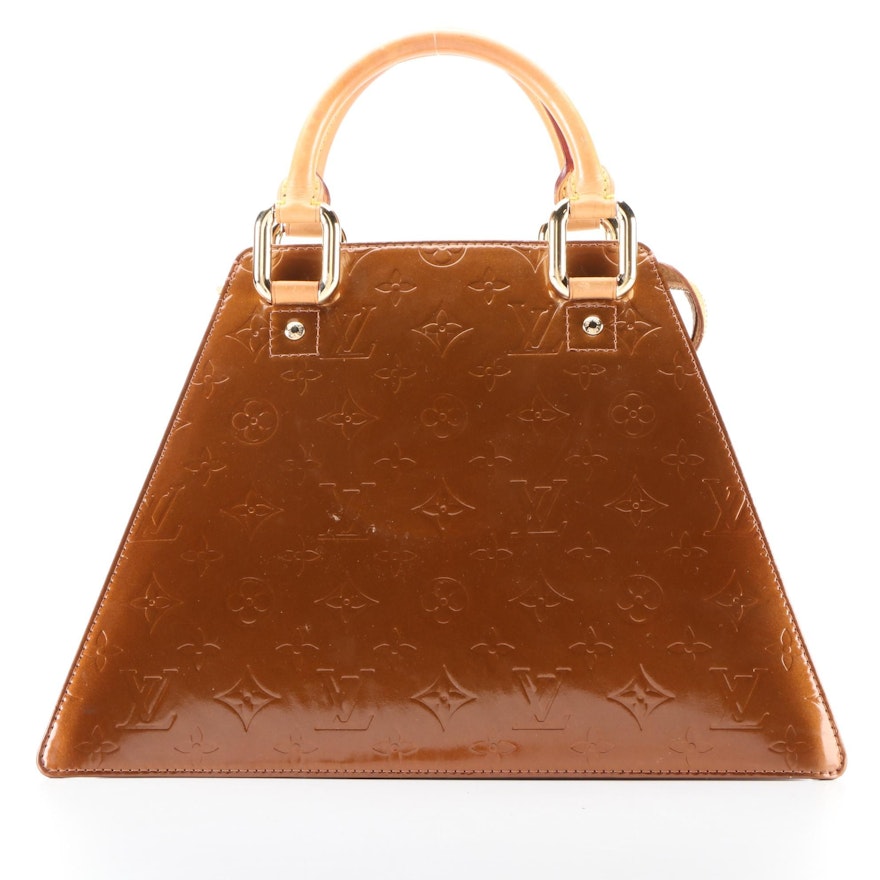 Louis Vuitton Forsyth GM Bag in Bronze Monogram Vernis Leather
