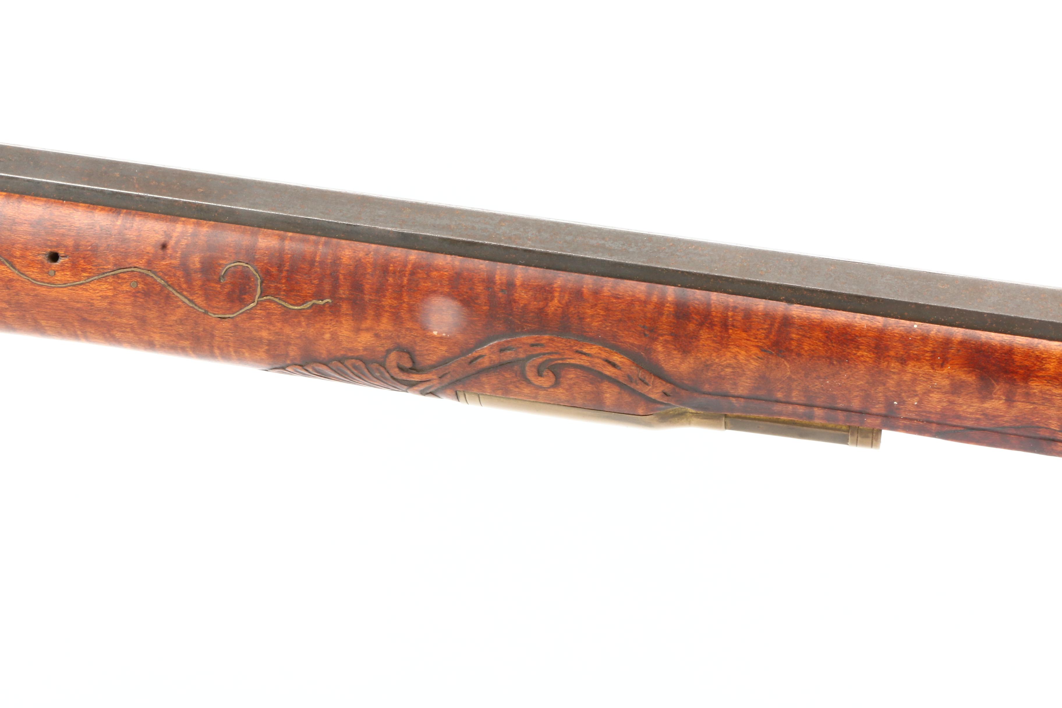 Flintlock Rifle with Tiger Maple Stock
