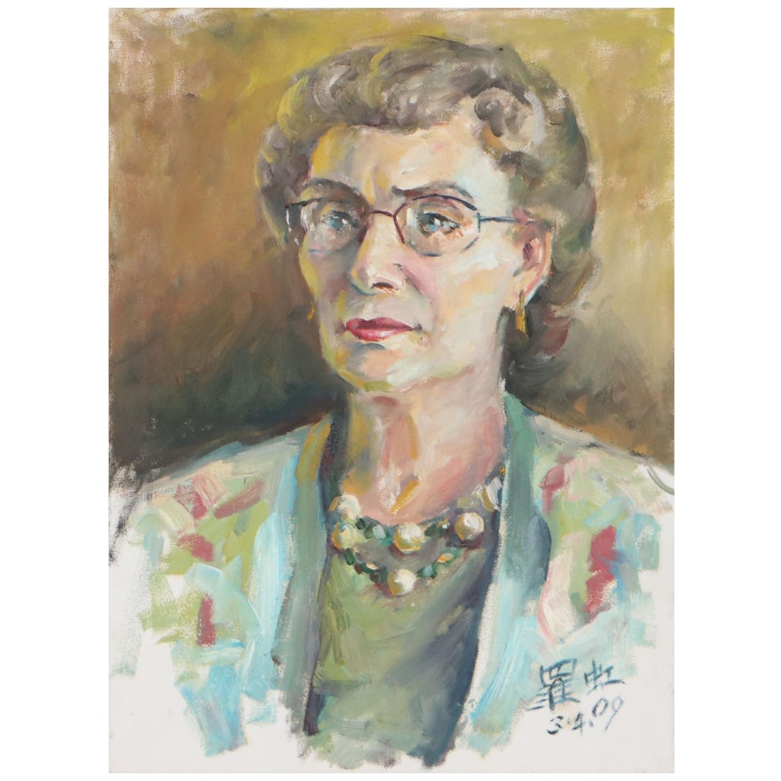 Portrait Oil Painting of Woman, 2009