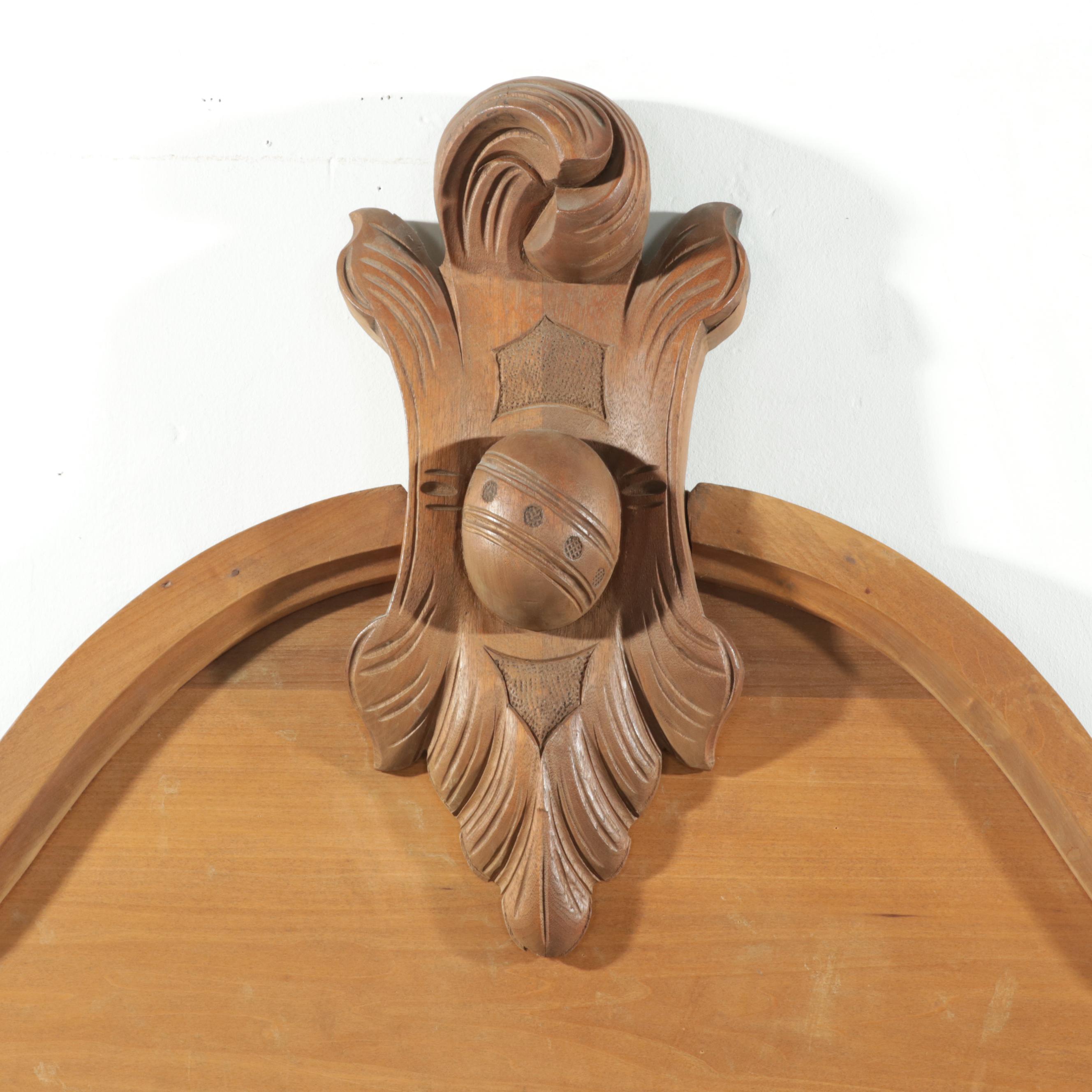 Victorian Walnut Full Size Rope Bed Frame, Late 19th to Early 20th Century