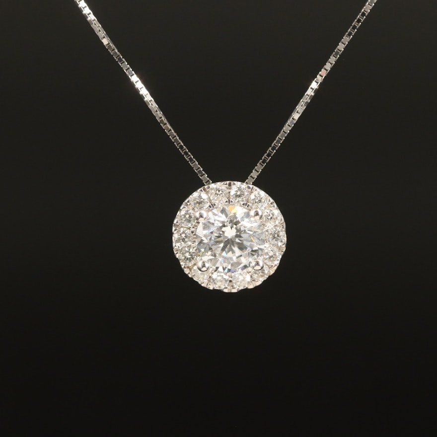 18K 0.72 CTW Lab Grown Diamond Necklace