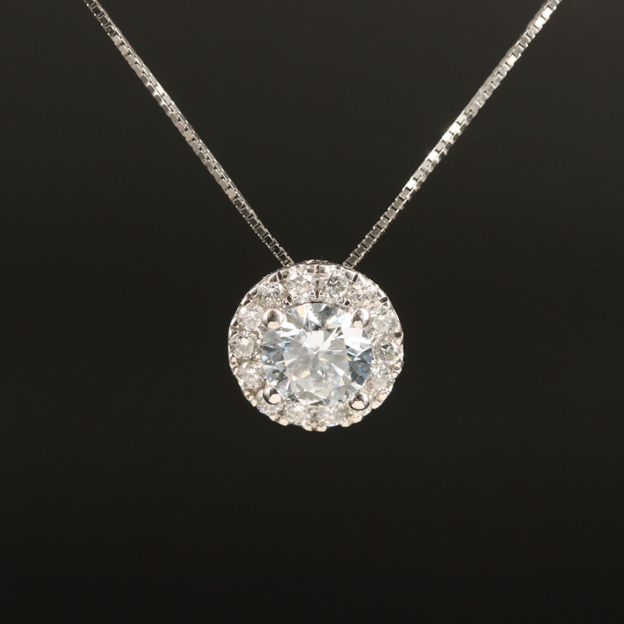 14K 0.73 CTW Lab Grown Diamond Necklace