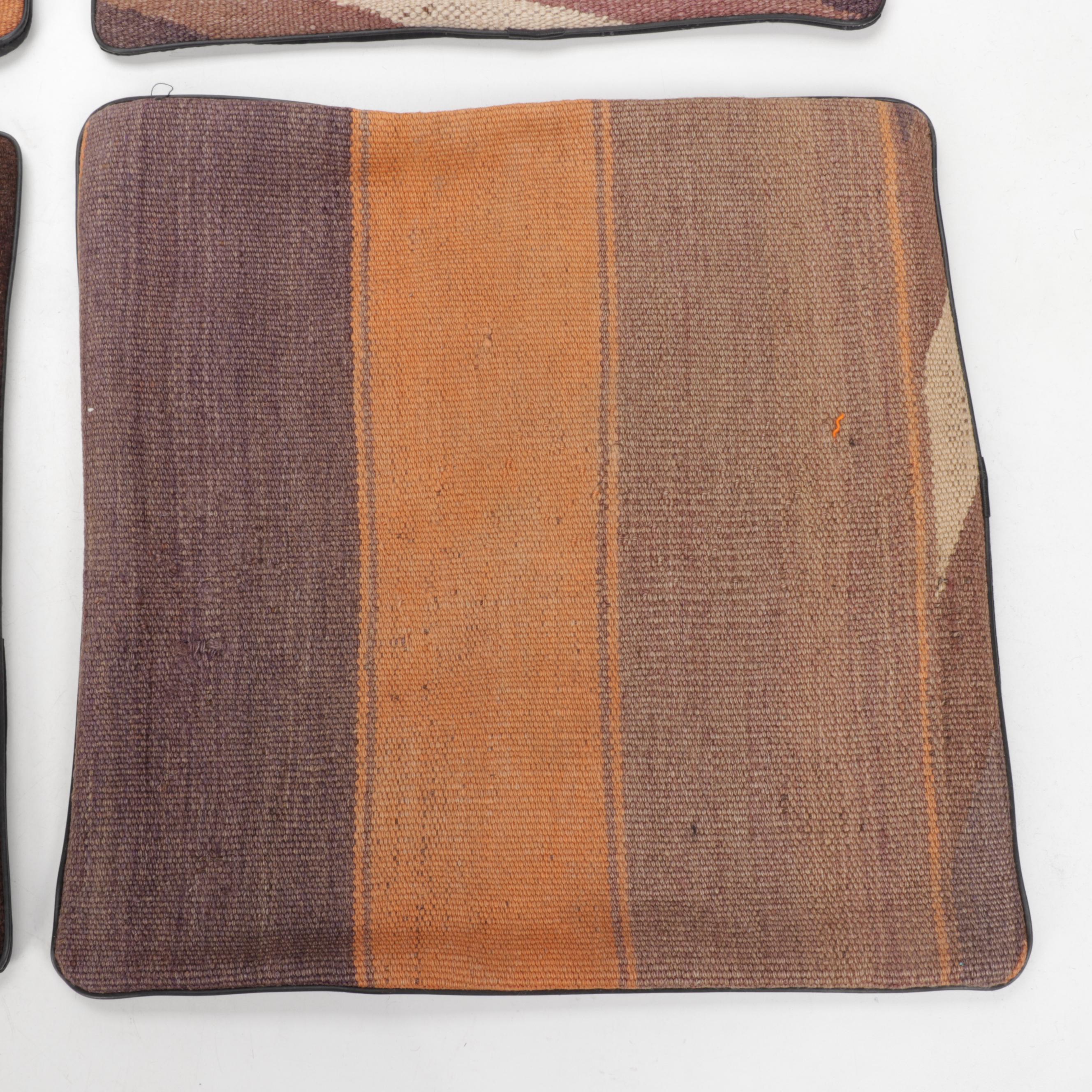 Handwoven Kilim Face Accent Pillow Covers