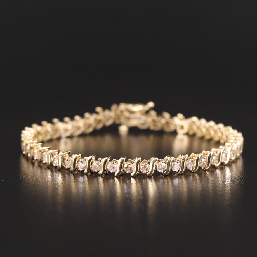 10K 2.45 CTW Diamond Bracelet