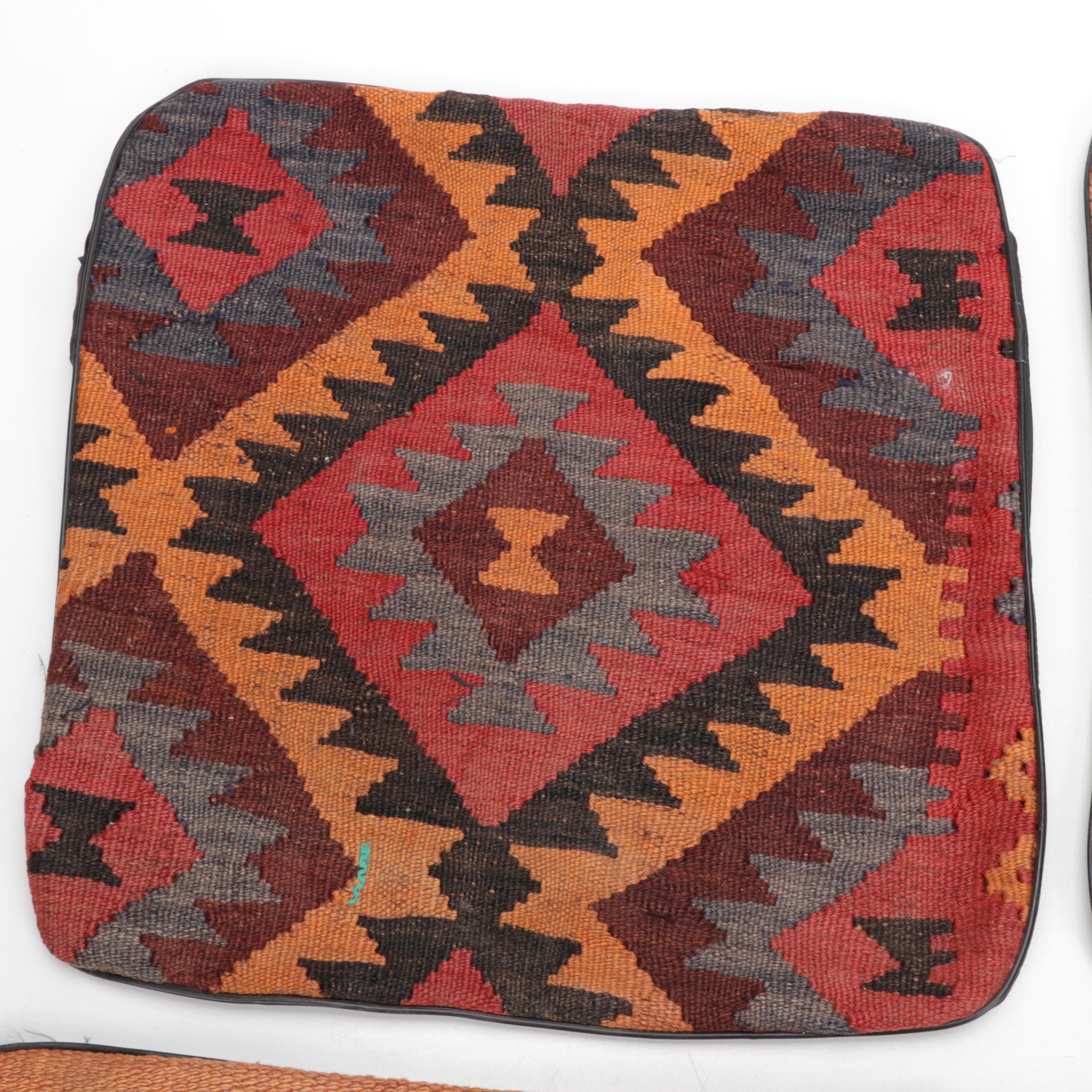 Handwoven Kilim Face Throw Pillow Covers
