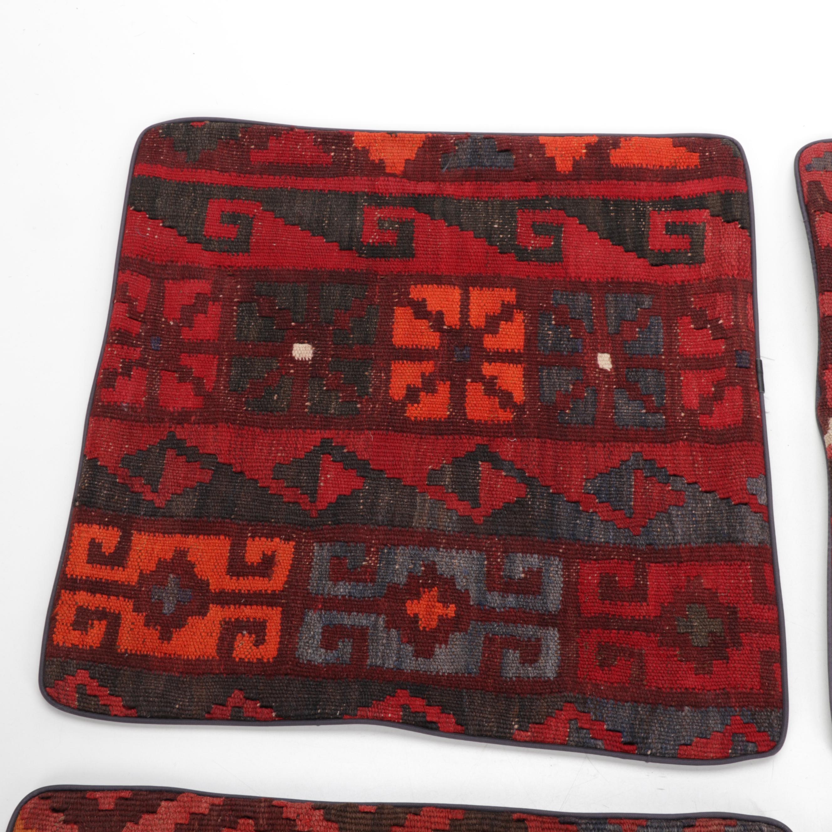 Handwoven Kilim Face Throw Pillow Covers