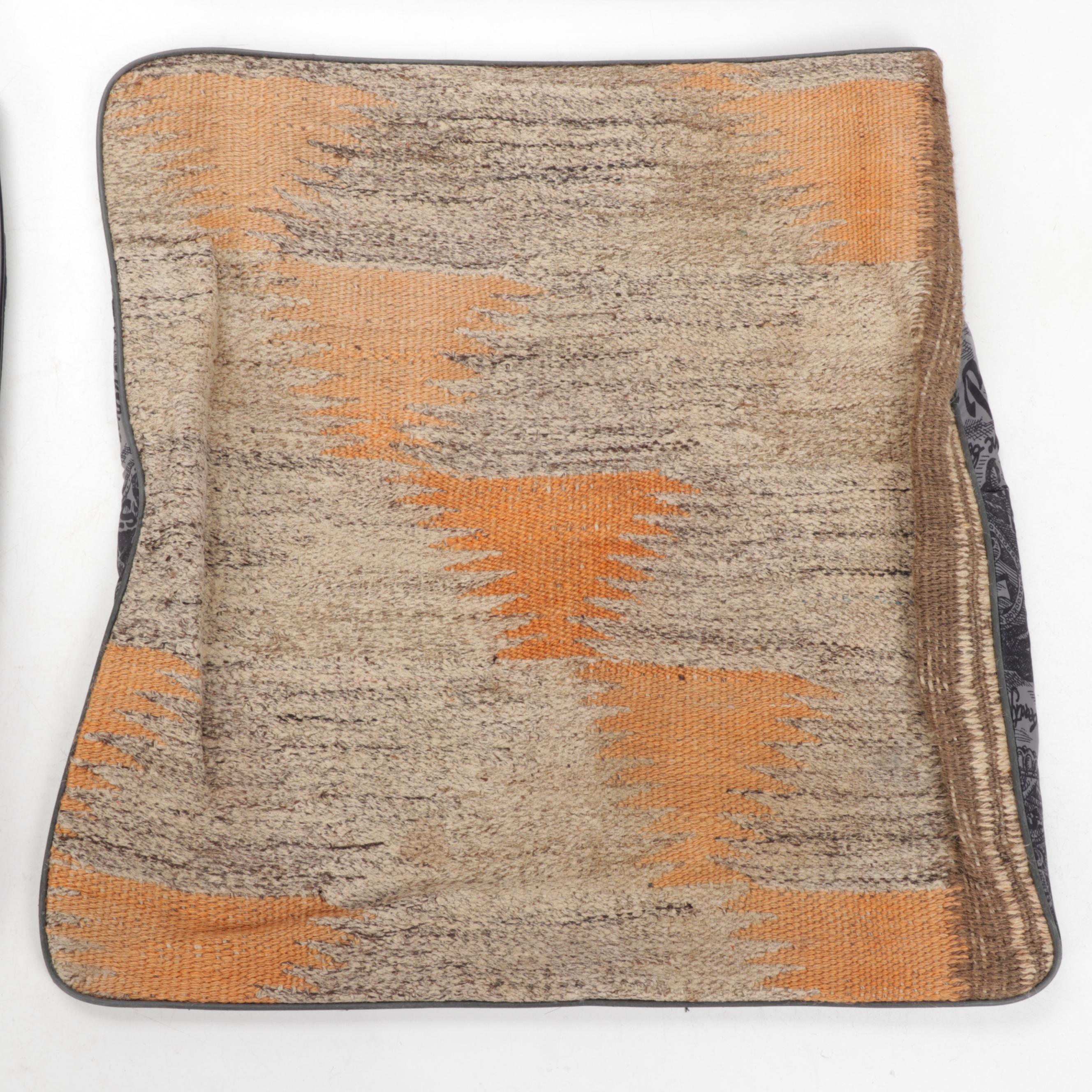 Handwoven Kilim Face Throw Pillow Covers
