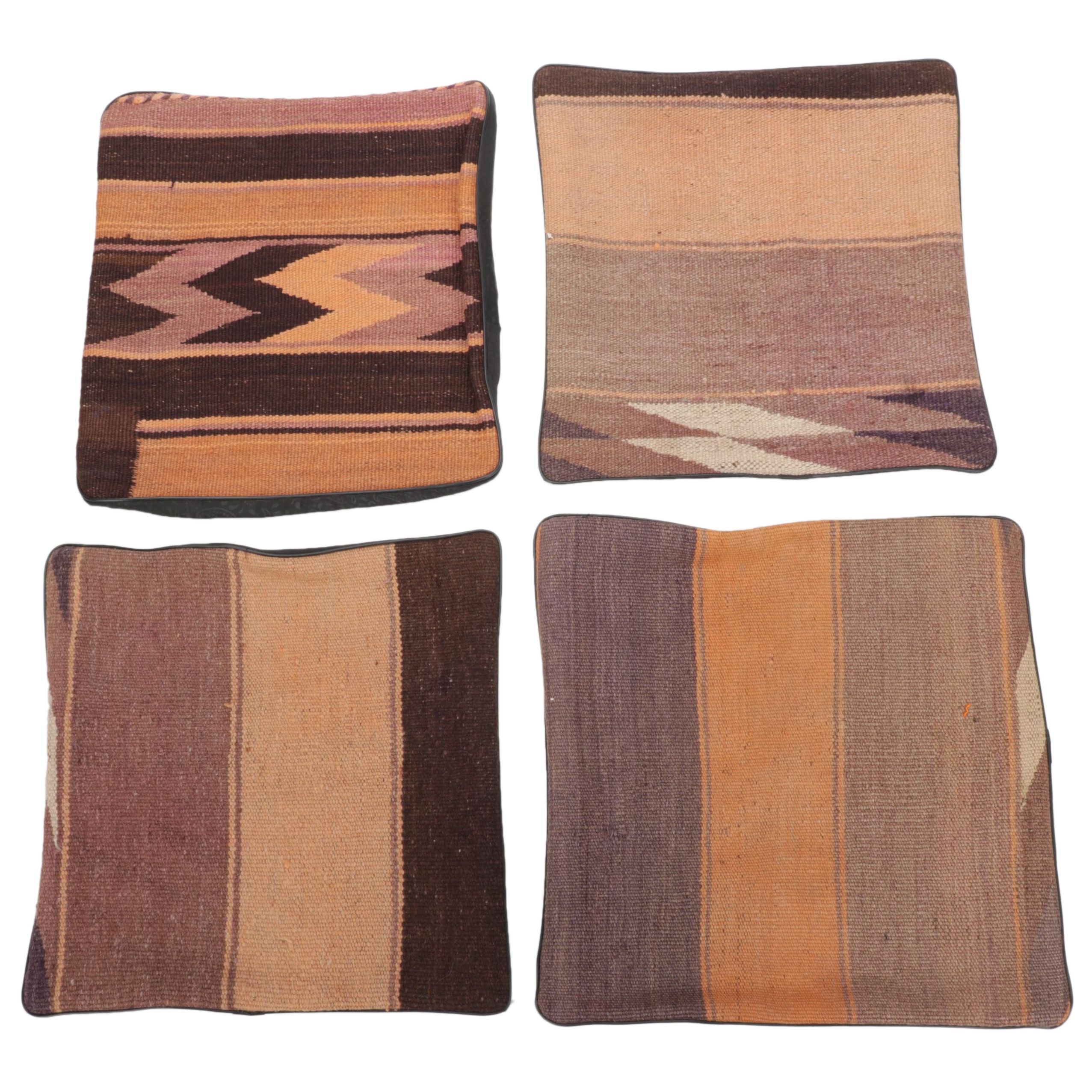 Handwoven Kilim Face Accent Pillow Covers