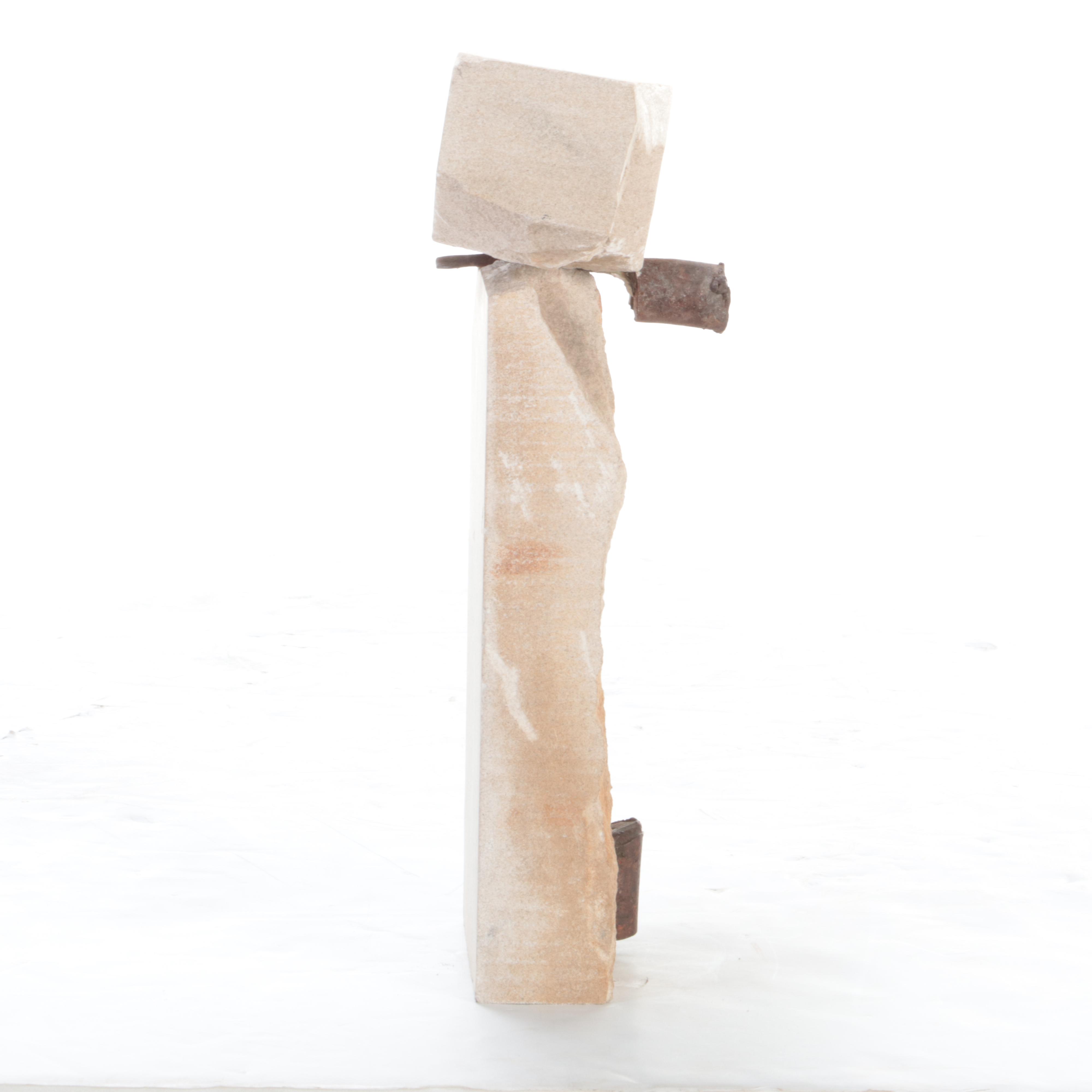 Carl Reed Stone and Steel Sculpture, 2001