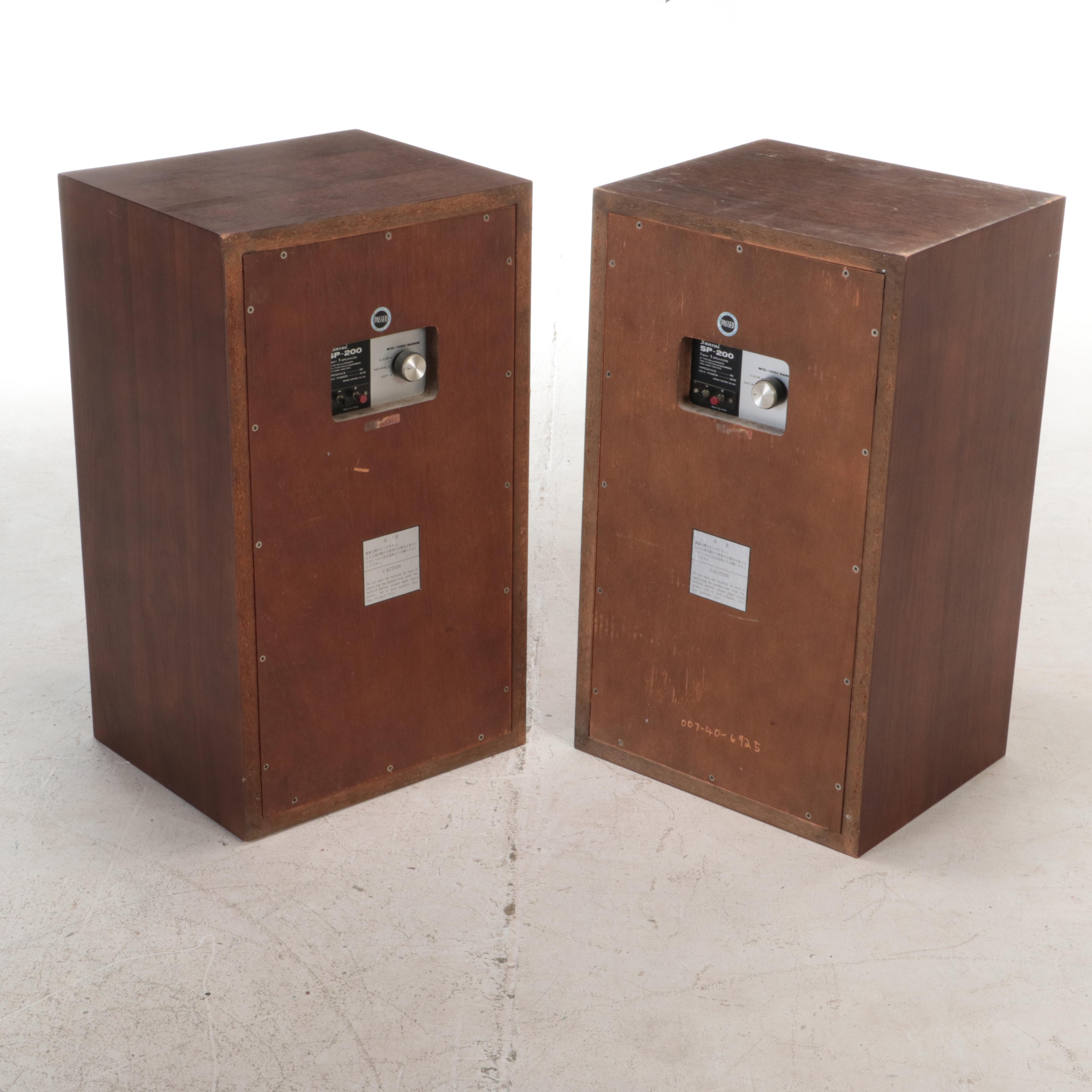 Sansui SP-200 Speakers, Late 20th Century