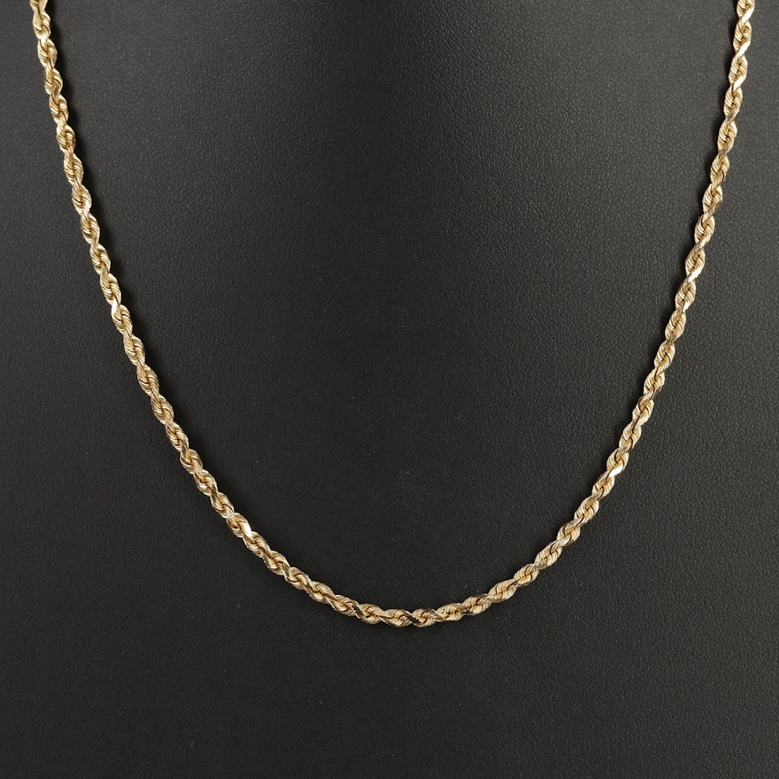 14K Rope Chain