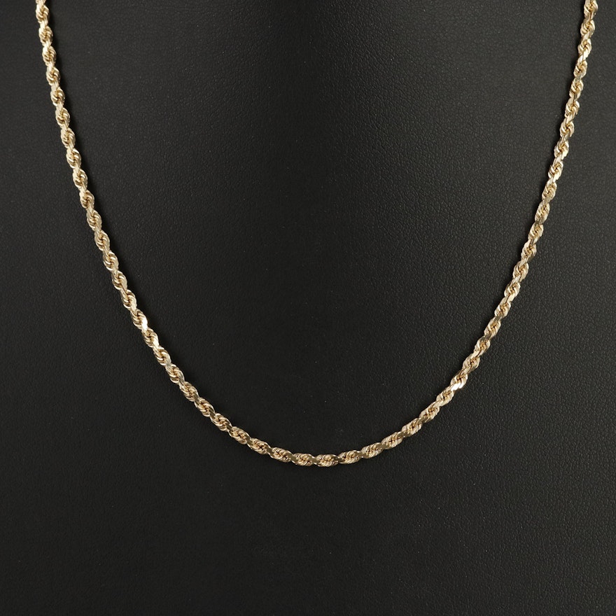 14K Rope Chain