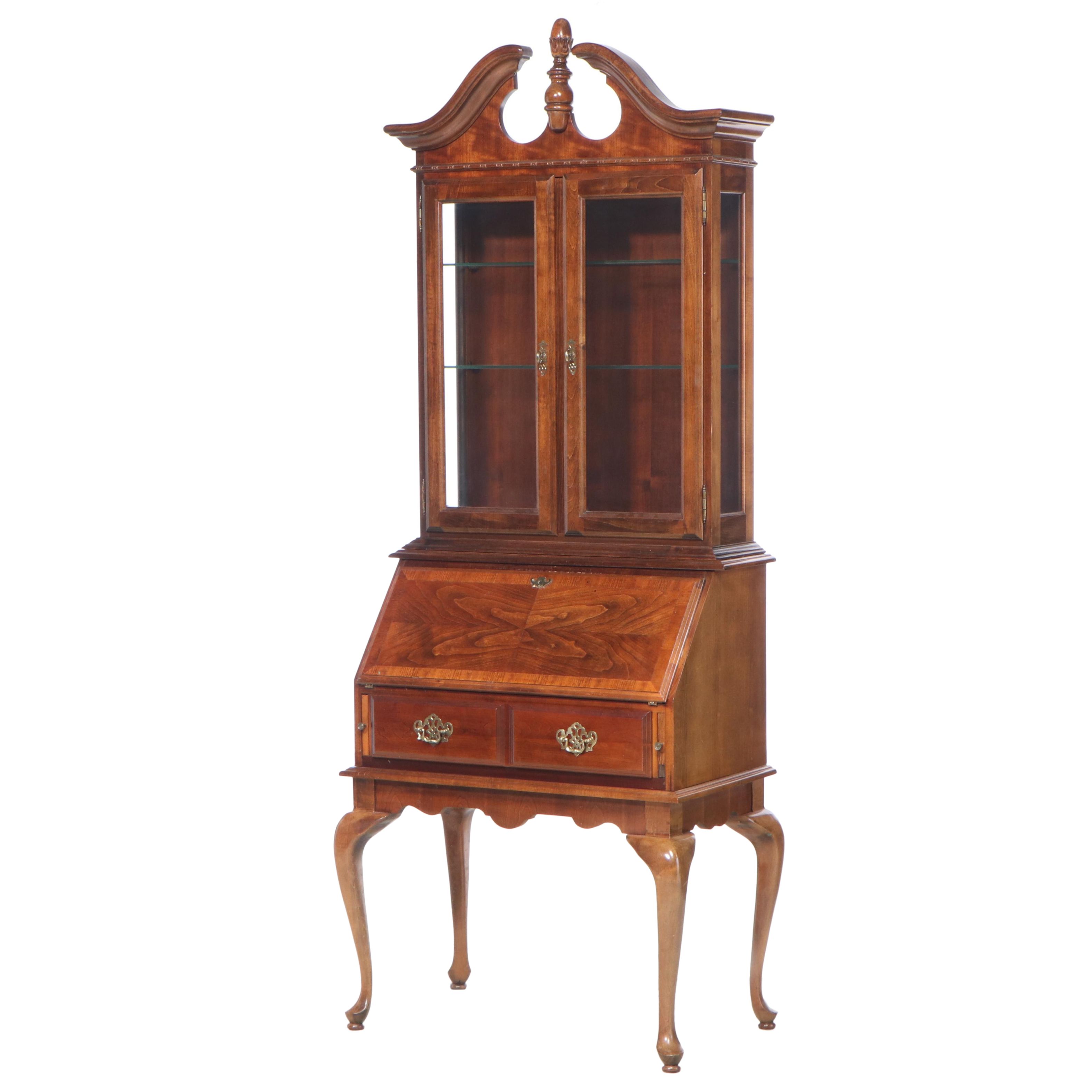 American Drew Queen Anne Style Secretary Desk