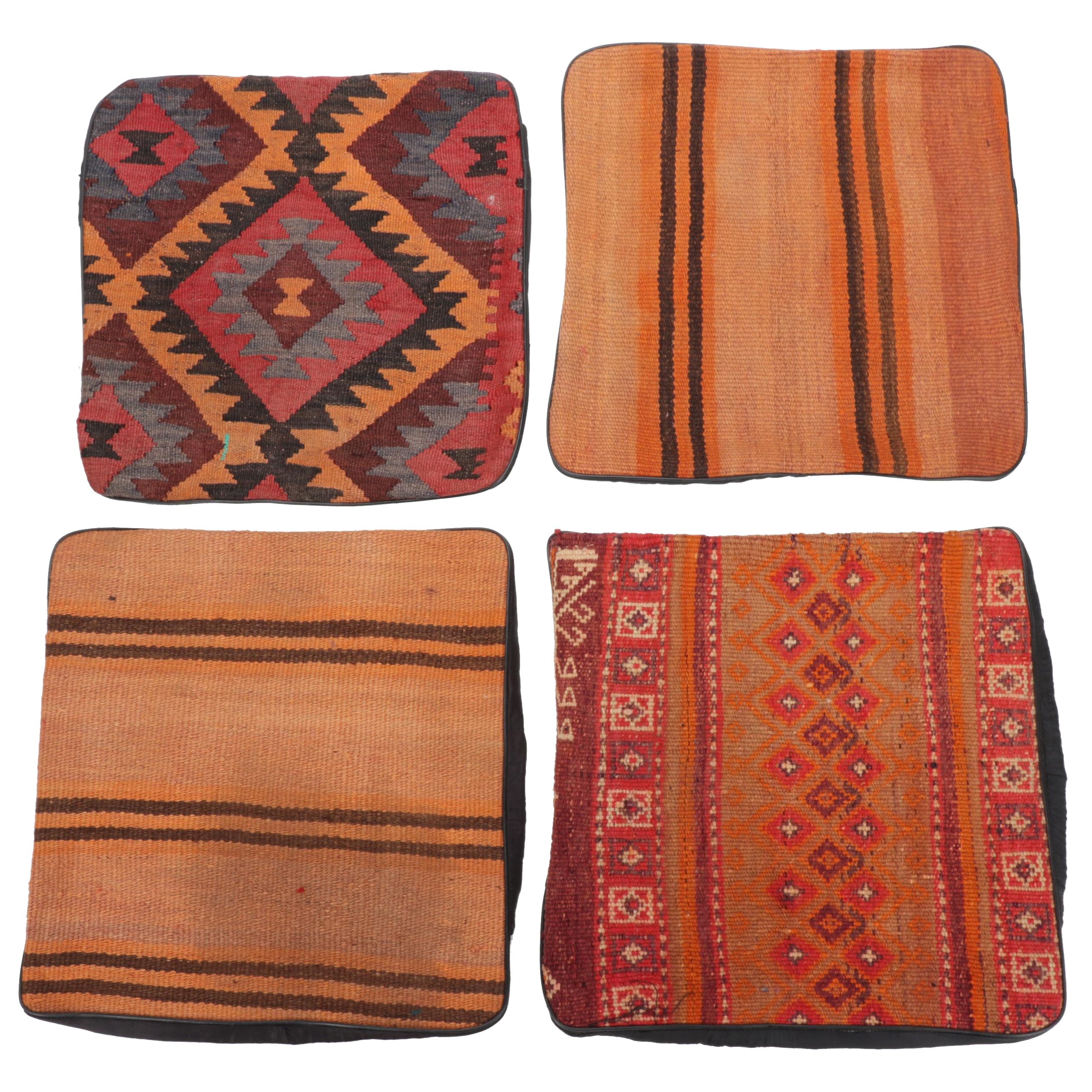 Handwoven Kilim Face Throw Pillow Covers