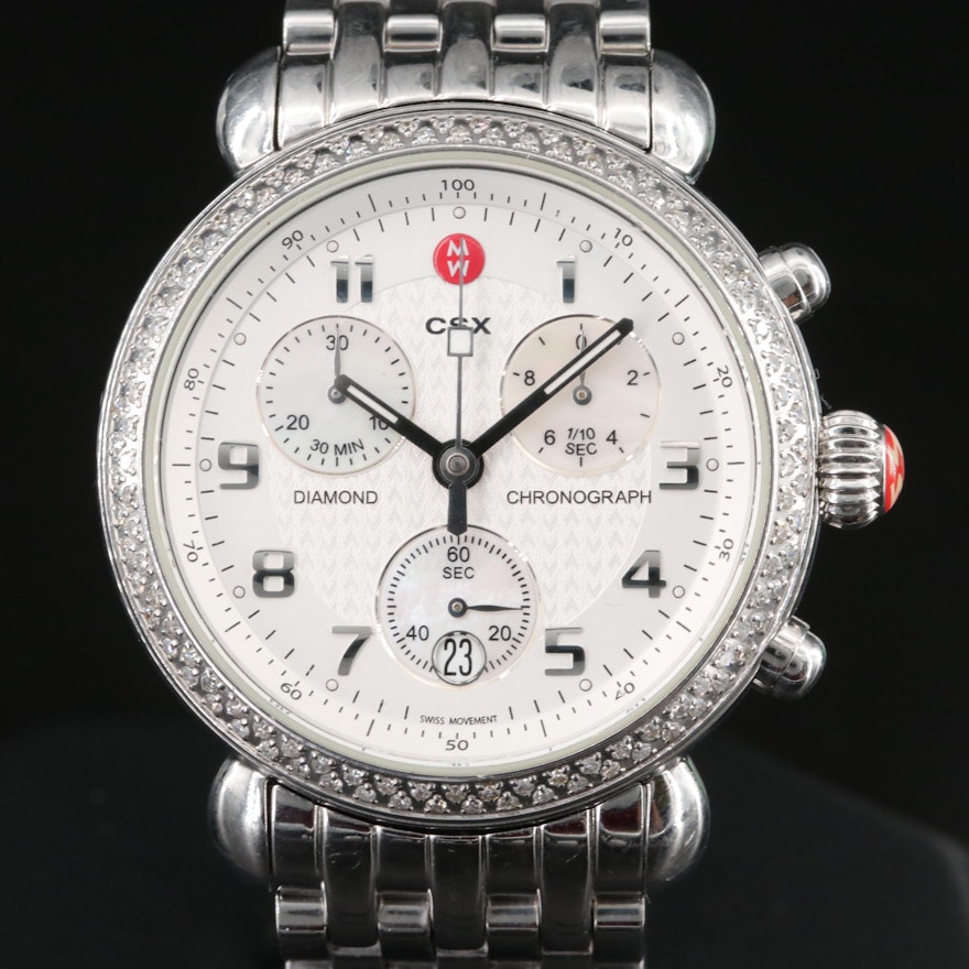 Michele Diamond Chronograph Wristwatch
