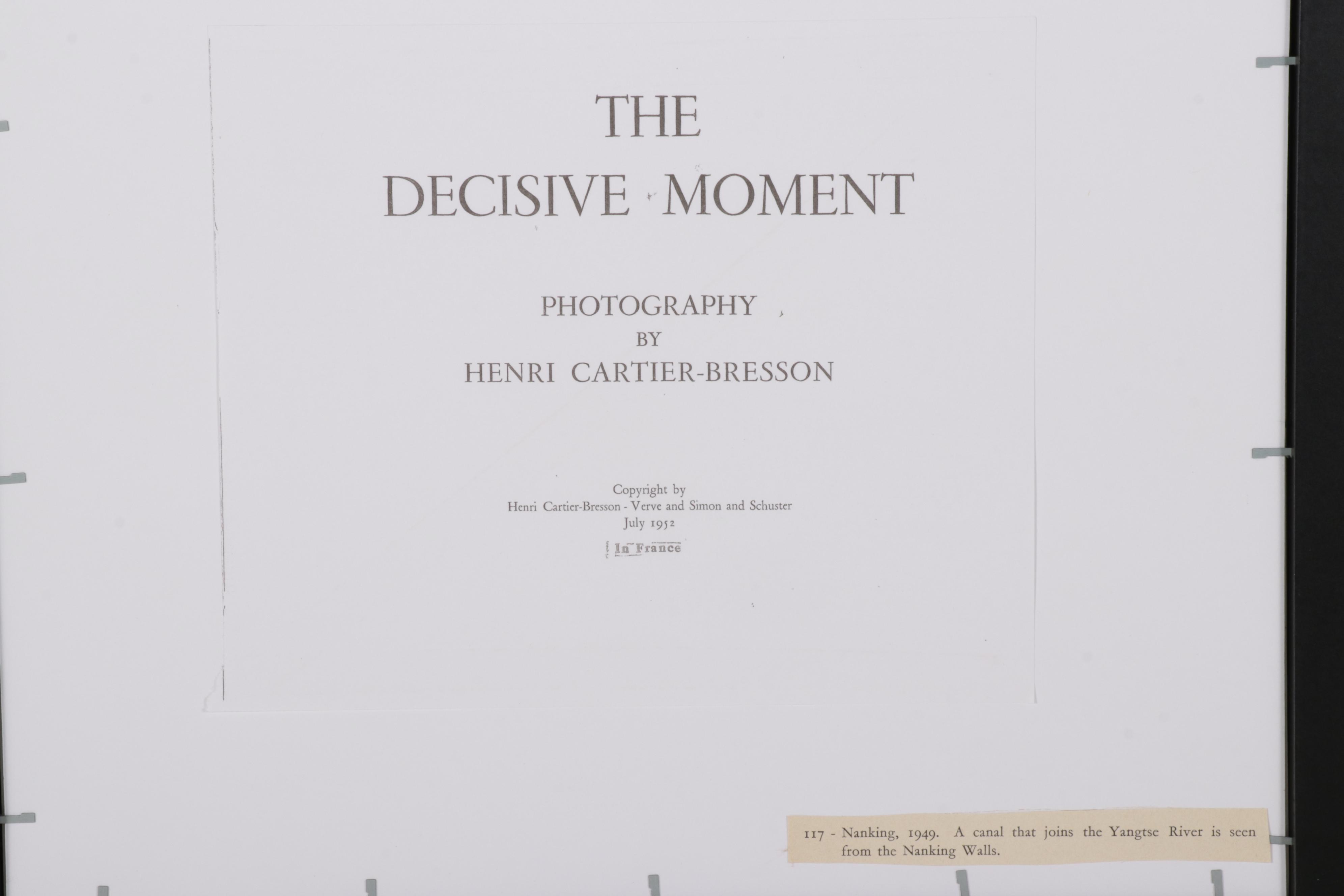 Henri Cartier-Bresson Yangtze River Rotogravure From "The Decisive Moment," 1952