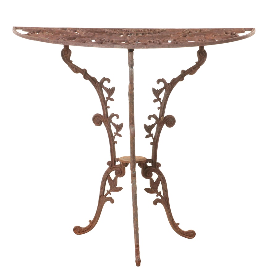 Cast Iron Patio Console Table