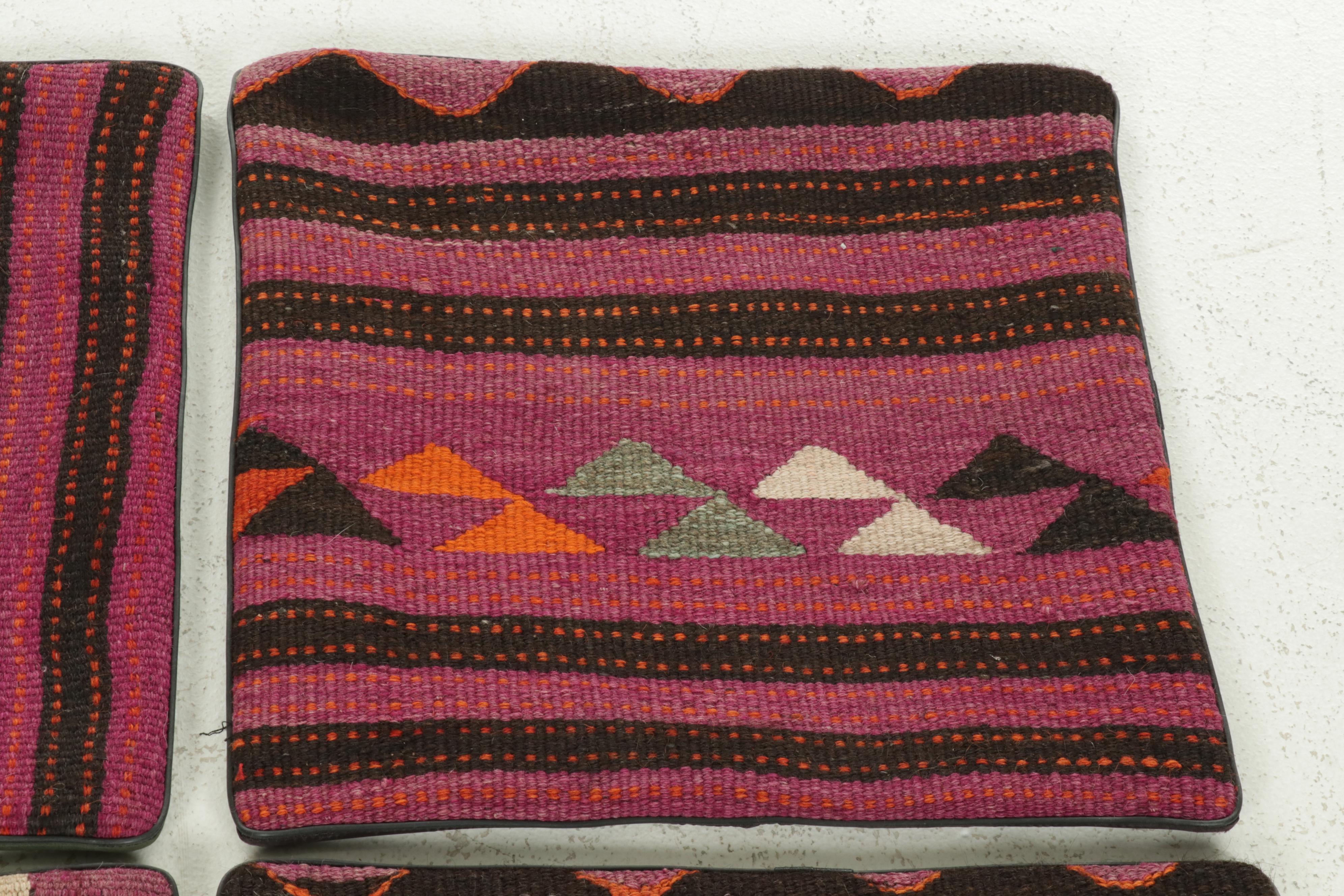 Handwoven Kilim Face Throw Pillow Covers