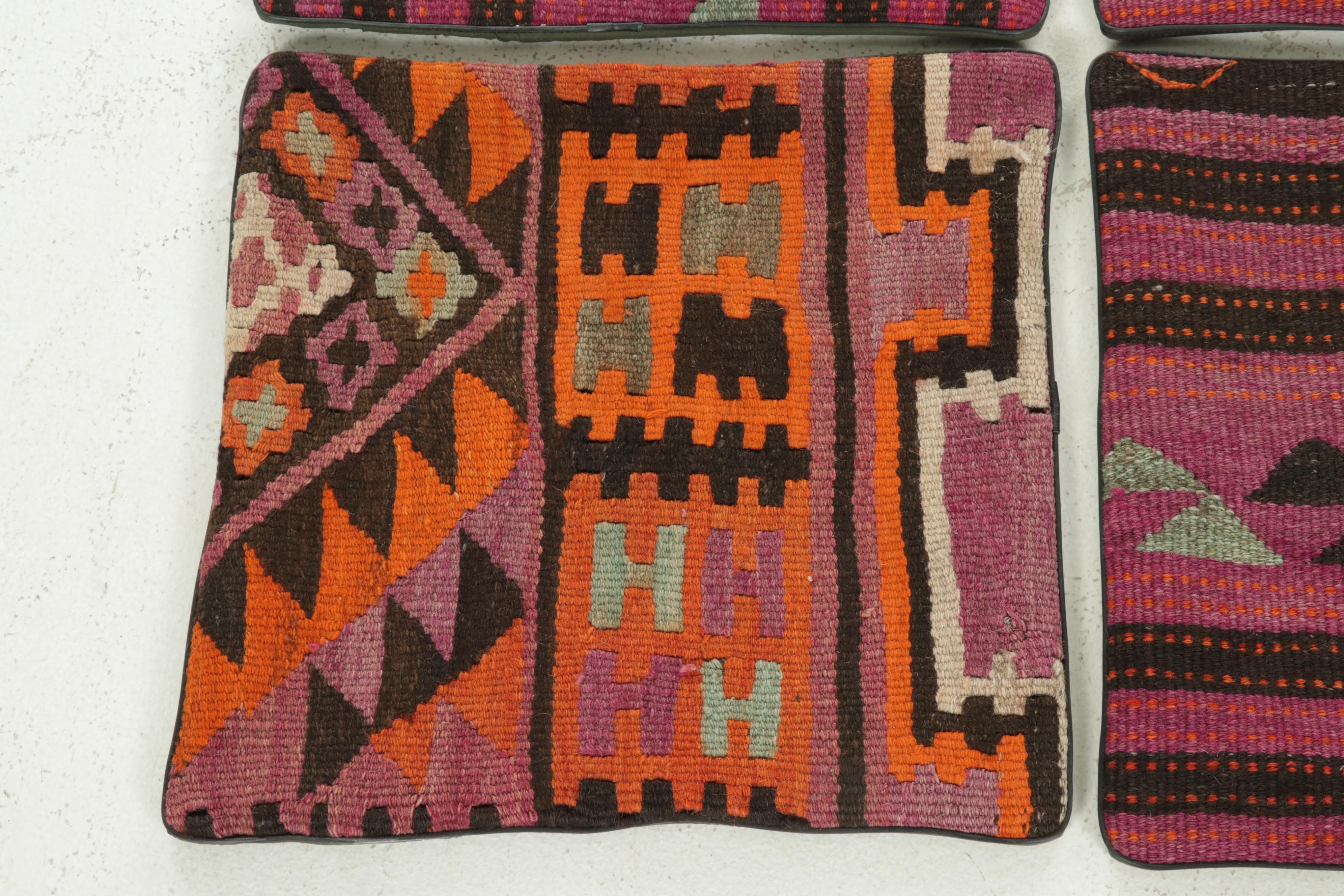 Handwoven Kilim Face Throw Pillow Covers