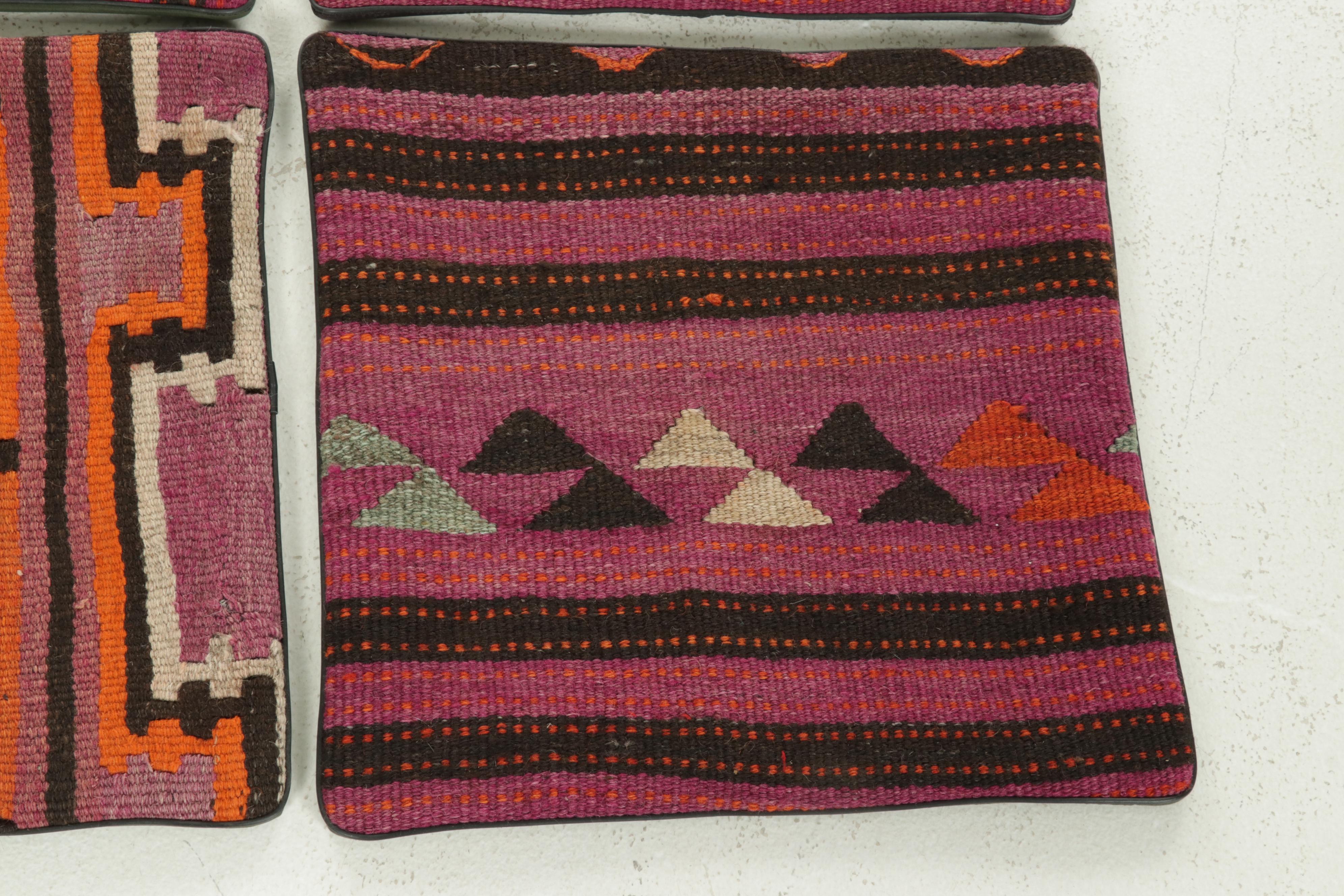 Handwoven Kilim Face Throw Pillow Covers