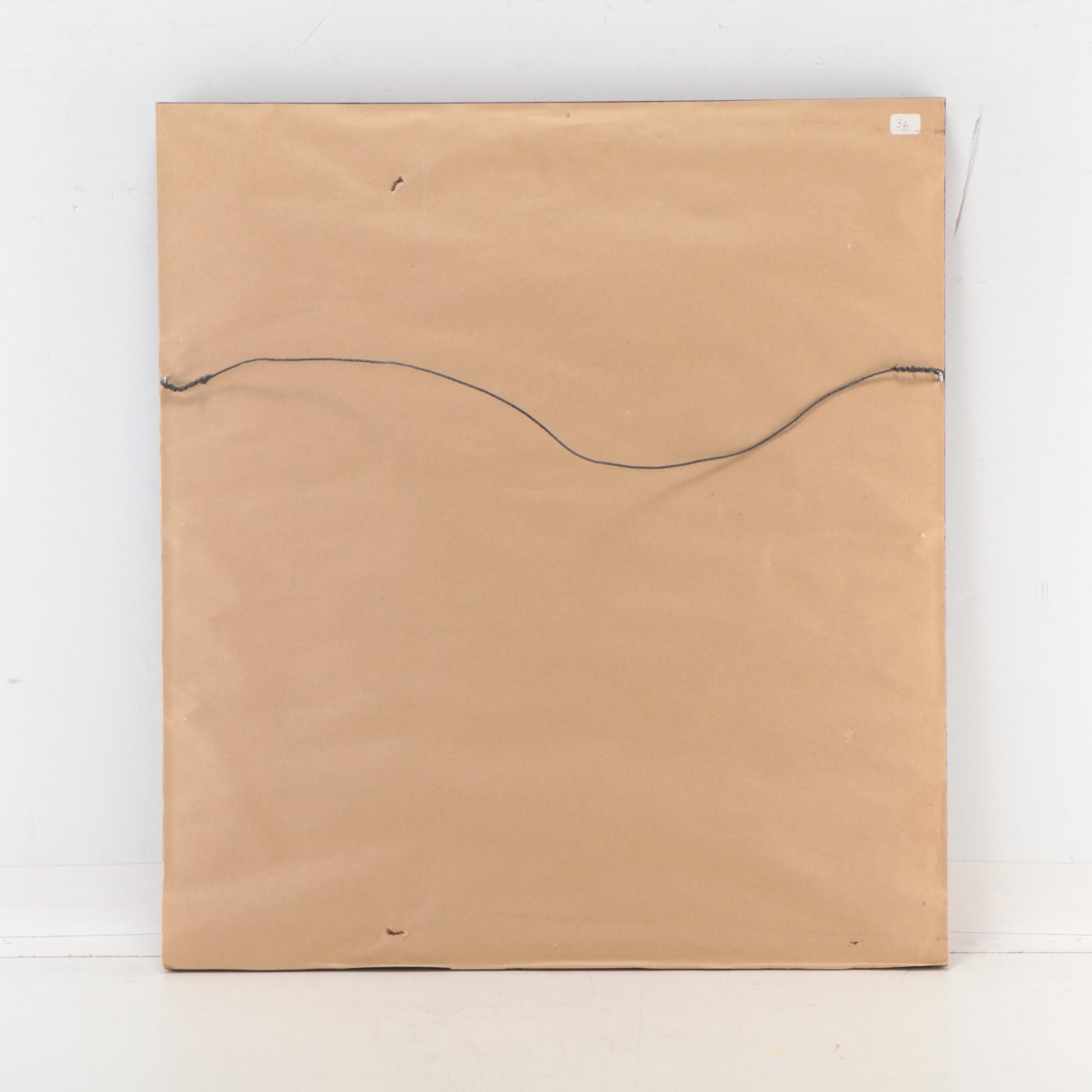 Zhang Wen Xin Portrait Oil Painting of Child, 1986