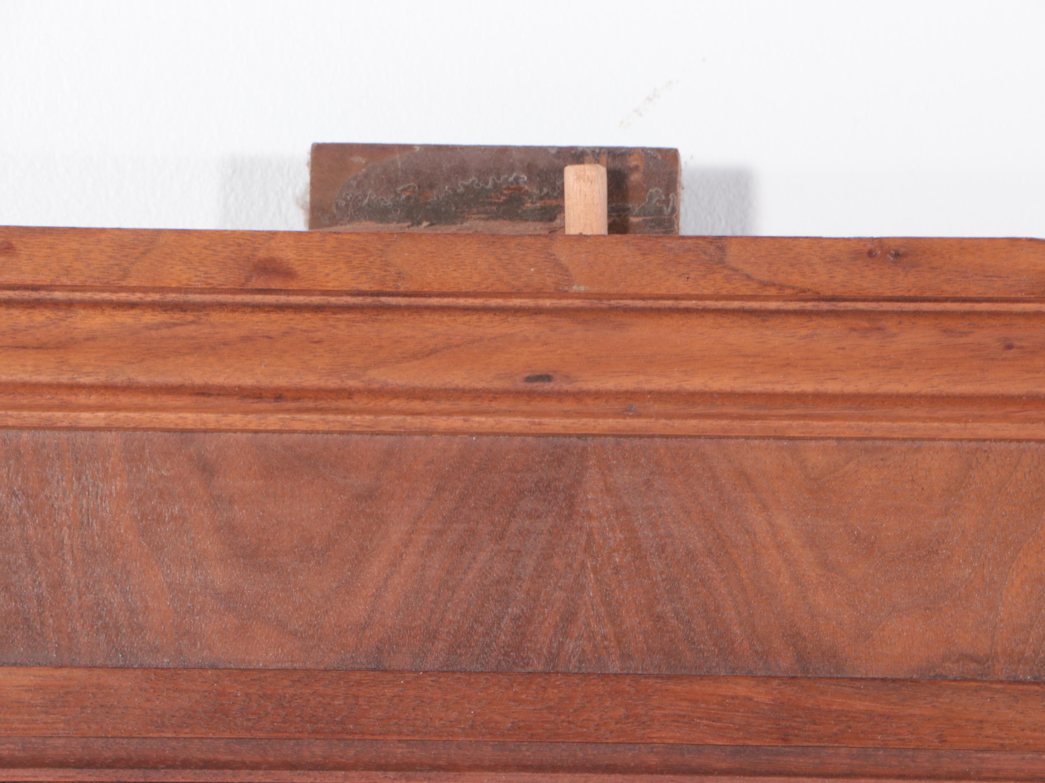 Victorian Walnut Bed in Full-Size, Late 19th Century