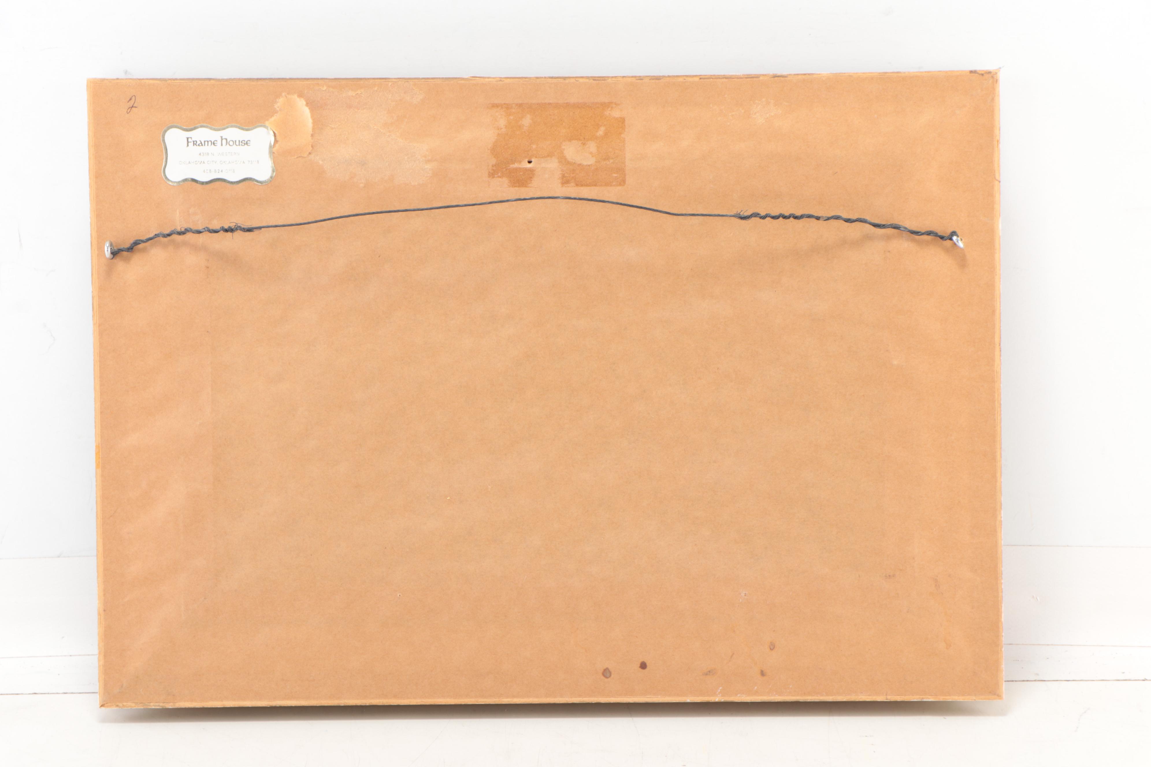 Oil Painting of Rural Farm