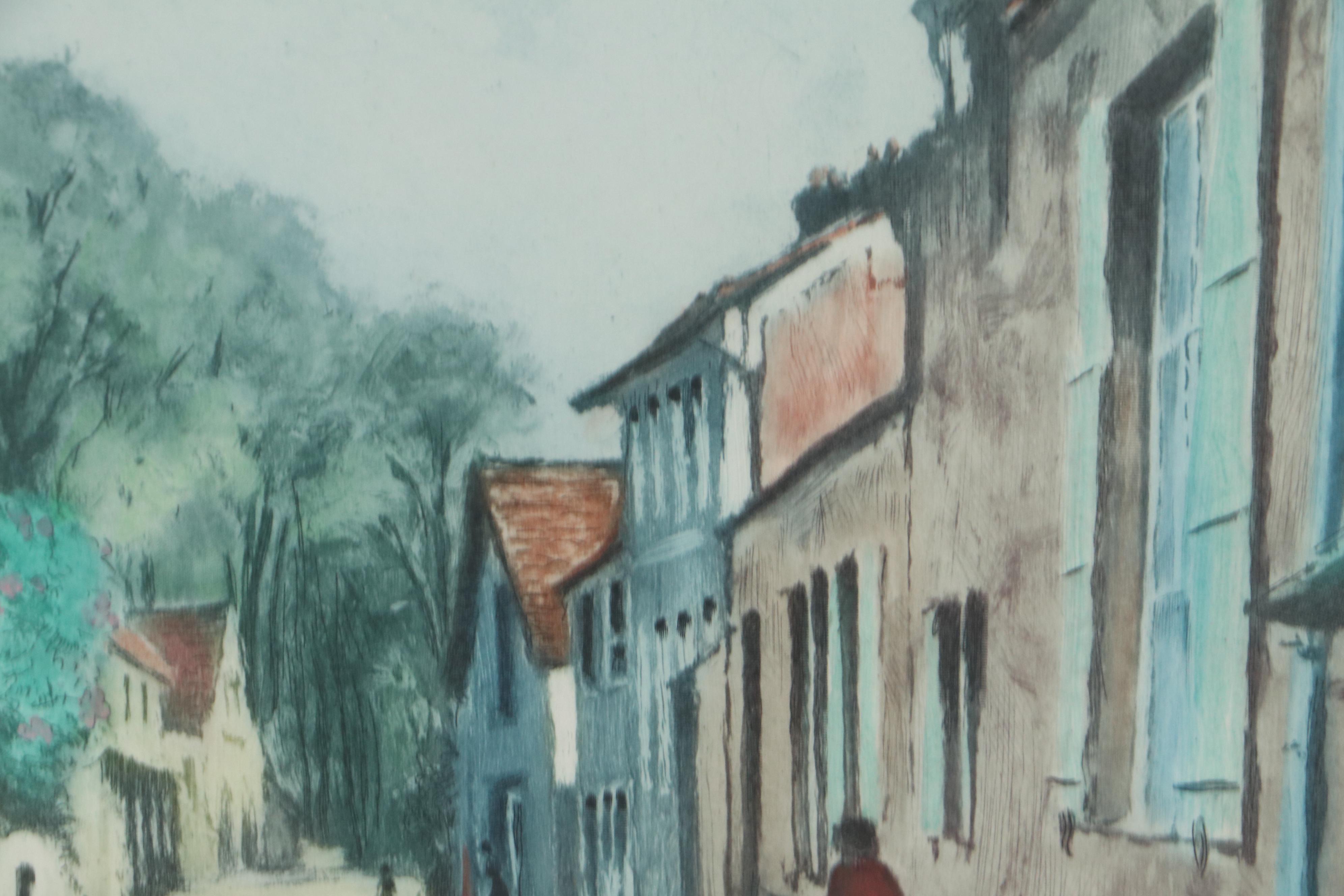 Le Garf Hand-Colored Etchings "Barbizon - Atelier J.F. Millet"